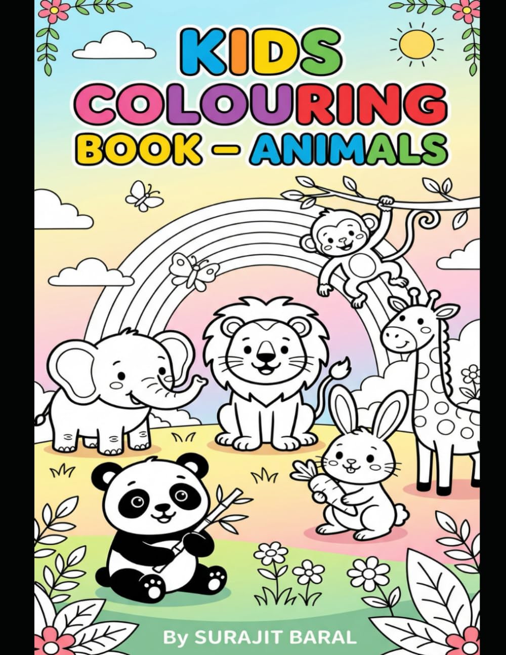 Adorable Animals: Simple Coloring Fun for Kids Ages 3-6