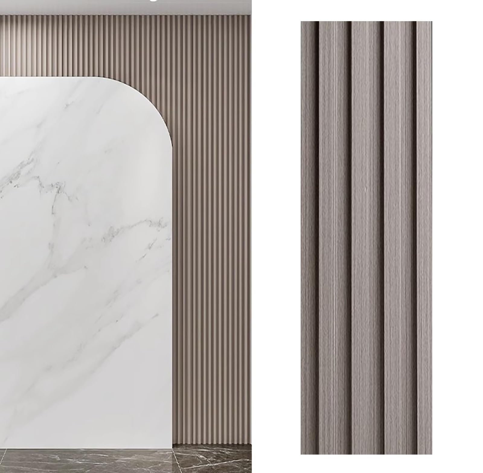 Paneles de pared de madera, paneles de listones modernos para sala de estar, pasillo, dormitorio, diseño modular