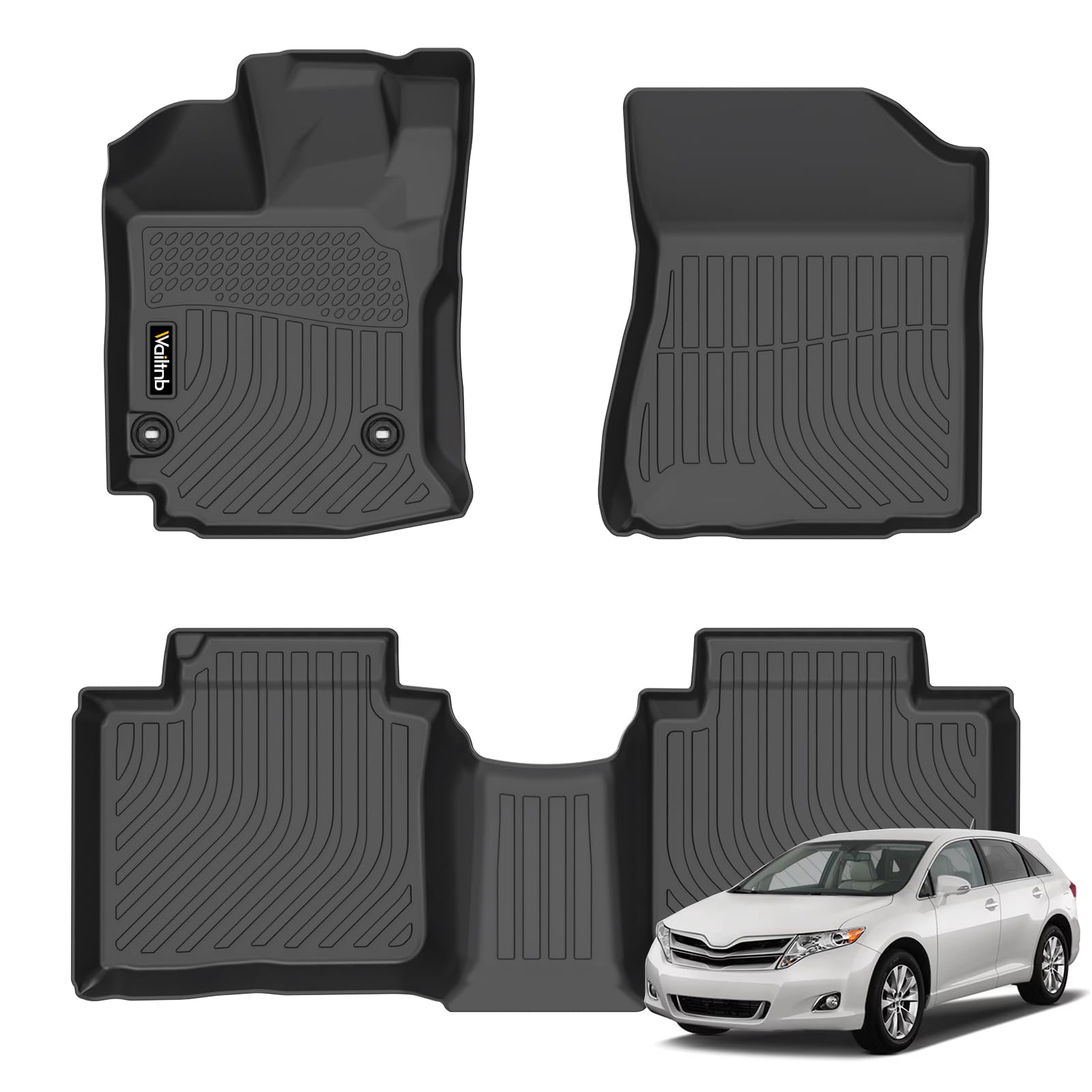 Floor Mats for Toyota Venza 2013-2016 All Weather Floor Liner
