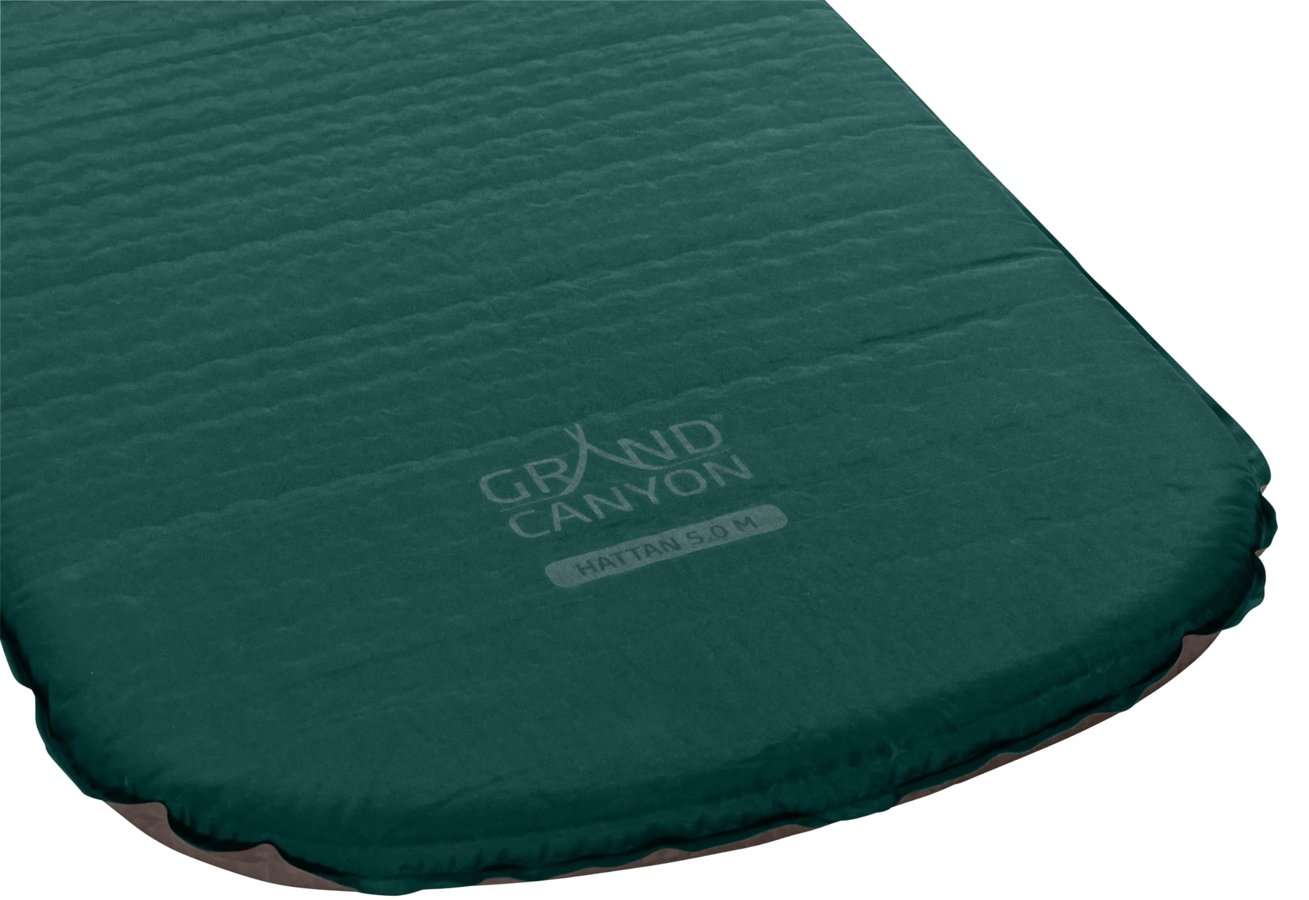 Grand Canyon HATTAN 5.0 M - Materasso da campeggio autogonfiabile, materasso ad aria - 185x55x5,0cm - Botanical Garden (verde scuro)