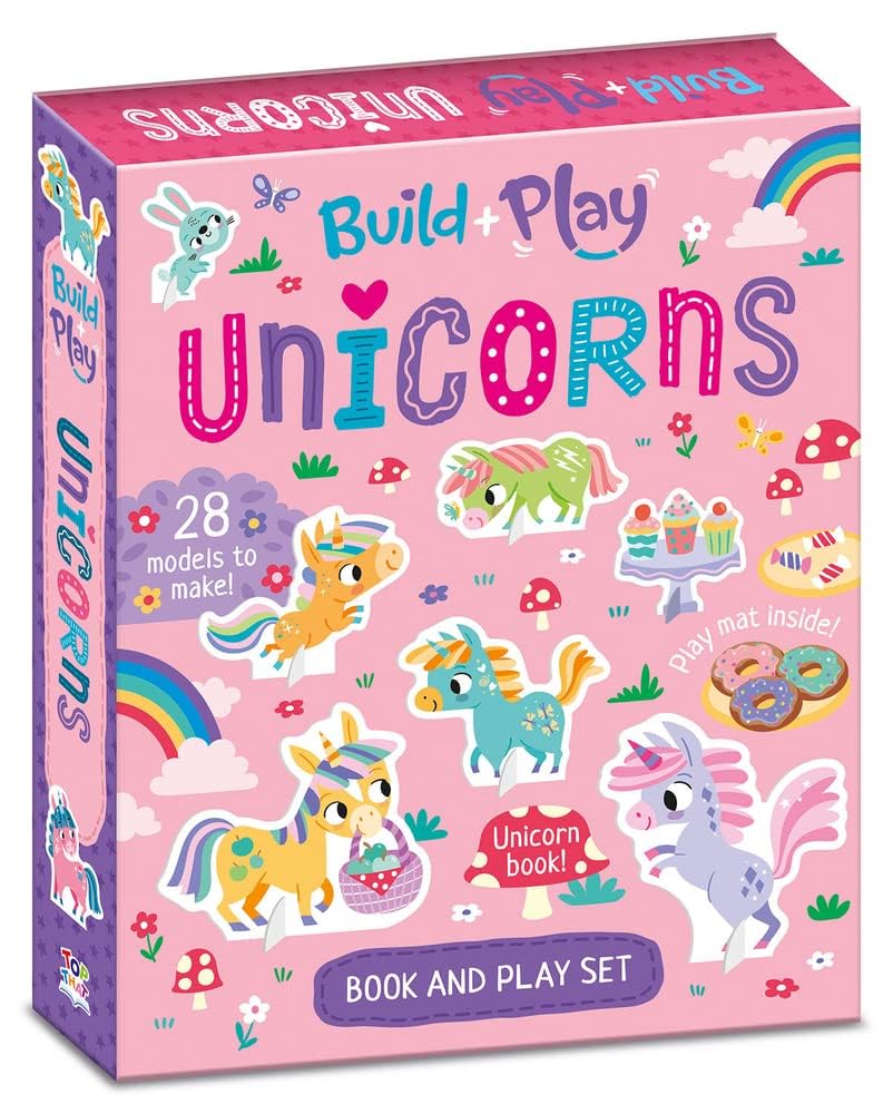 Build and Play Unicorns Book and Play Set with 28 Magical Models to | Gale Robyn