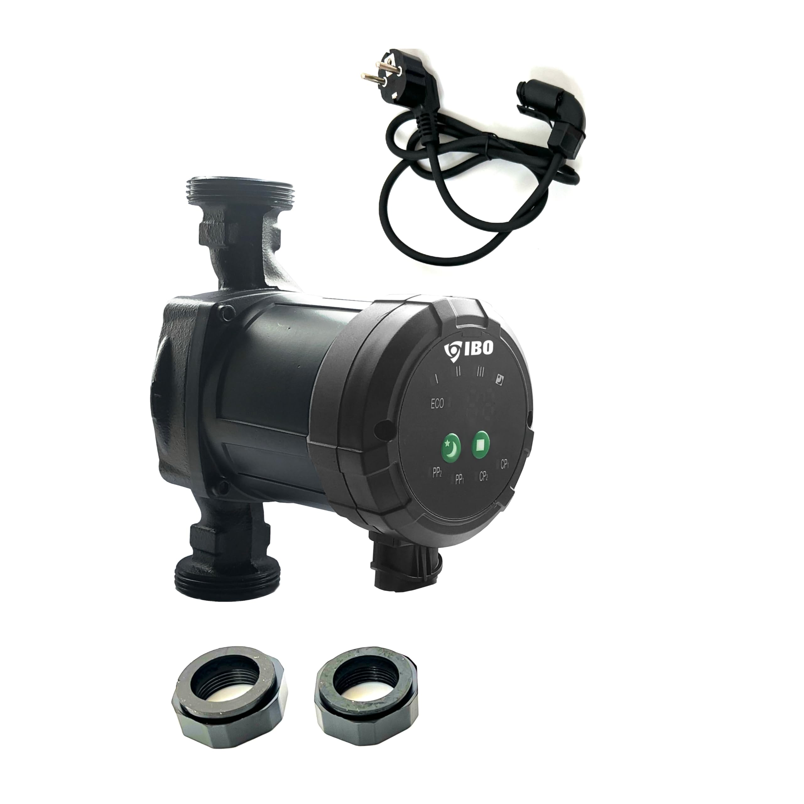 IBO Pompa di circolazione BETA2 25-60/180 elettronica ad alta efficienza | 002028 | Riscaldamento ad acqua calda | Pompa a corrente umida | Classe A