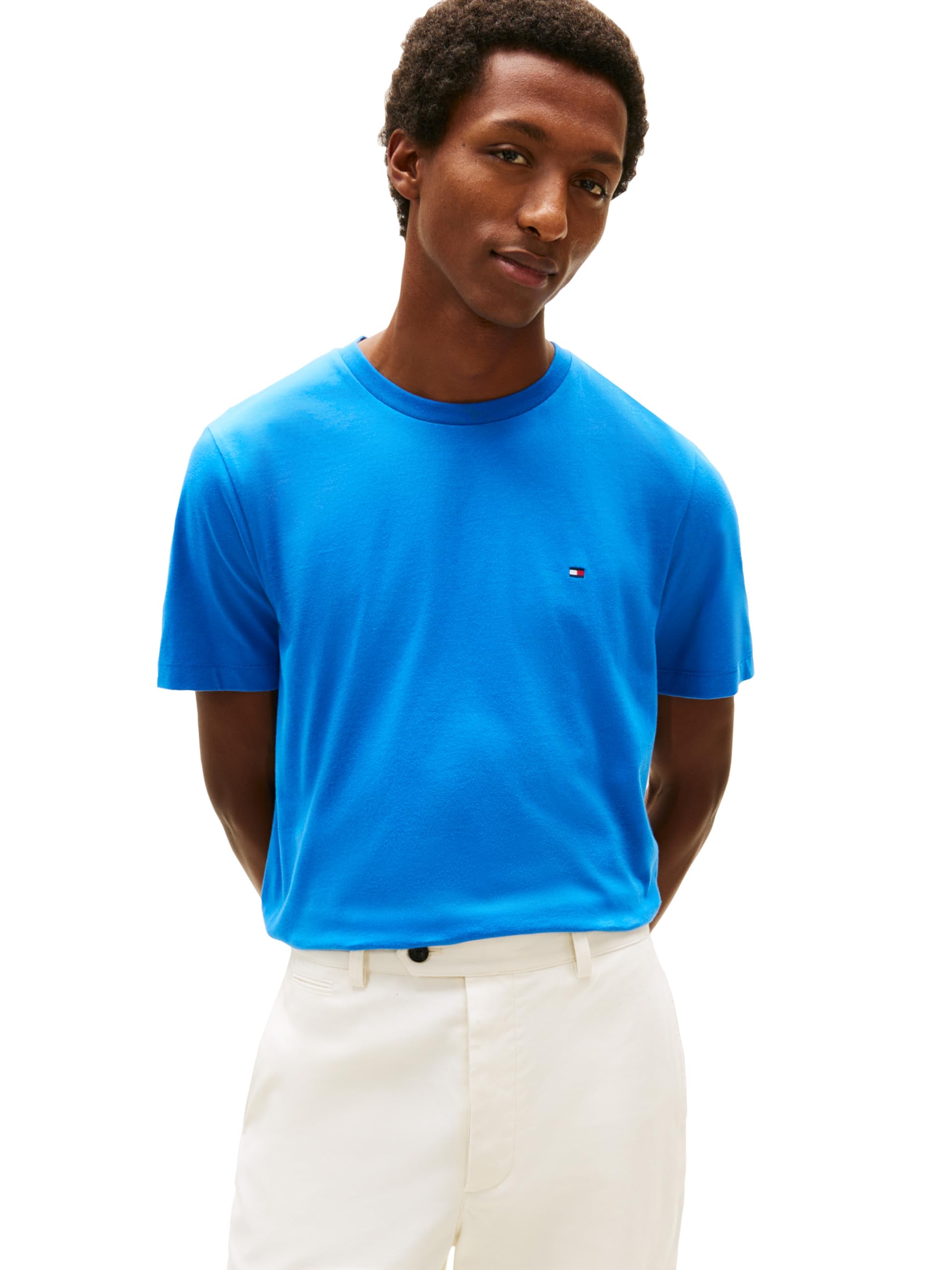 

                                                    Tommy Hilfiger Men's Essential Regular Fit Tee,Blu