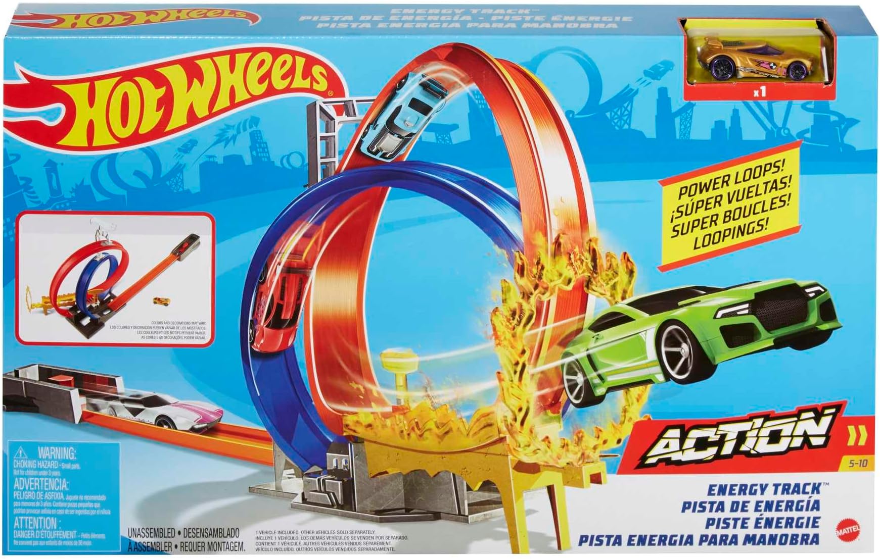 Hot Wheels Energy Track + 1 Dcc