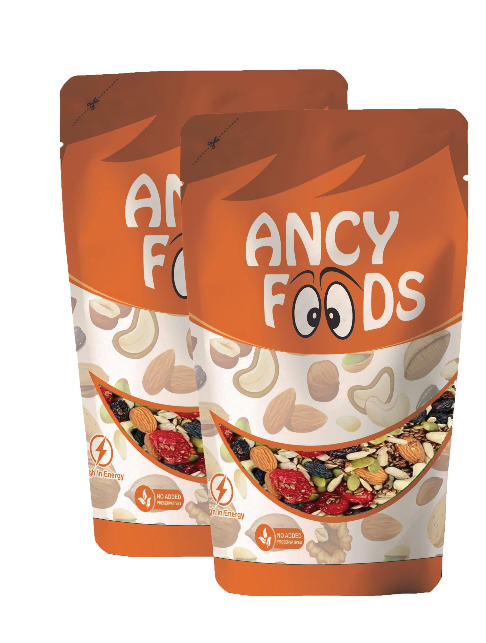 Ancy Foods Dried Fruits Nuts And Seeds (Dried Trail Mix/Breakfast, 500g (2x250g))-image-34
