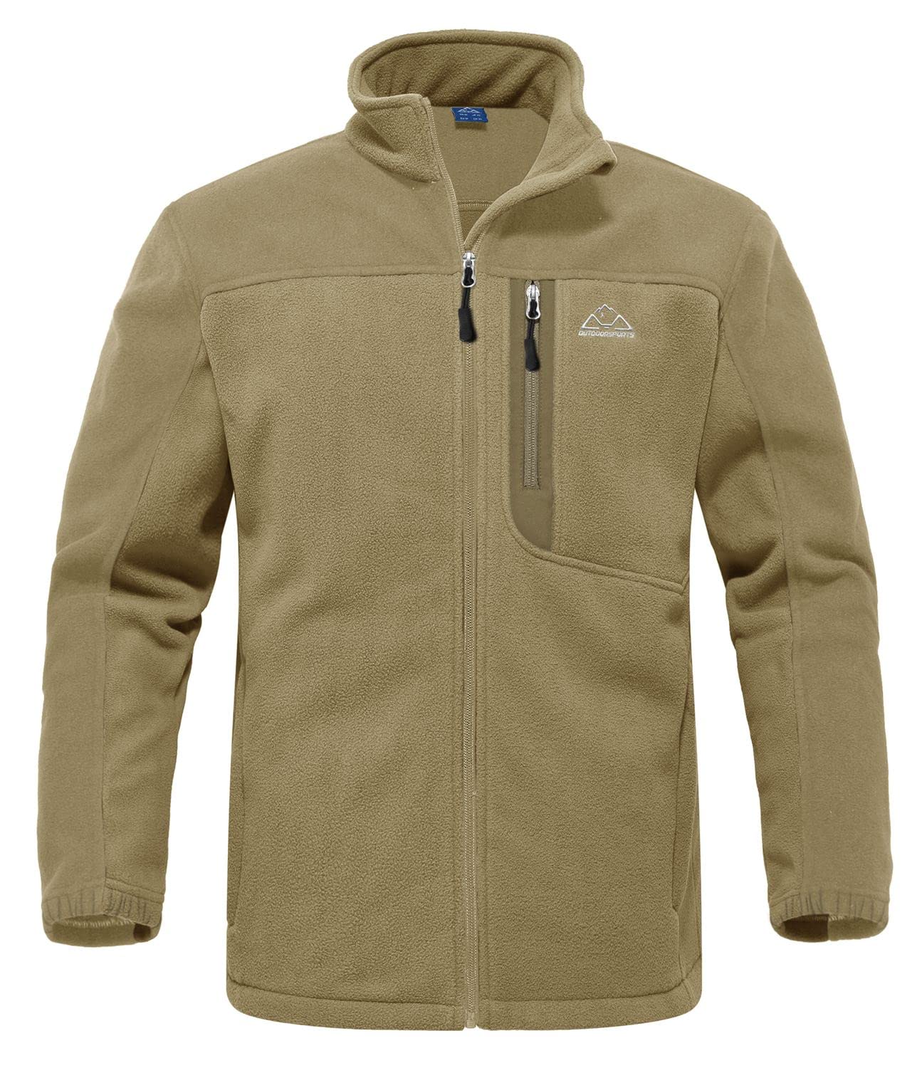 Rdruko Men's Fleece Jackets Full Zip Lightweight Outdoor Hiking Jackets Winter Coats