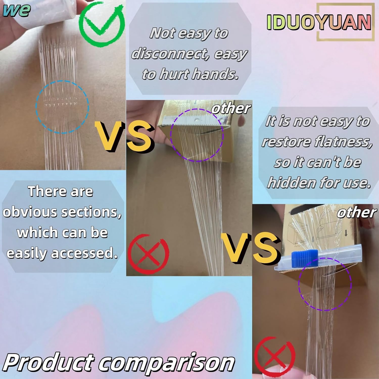 IDOYUAN 3000 Sheets Eyebrow Plastic Wrap
