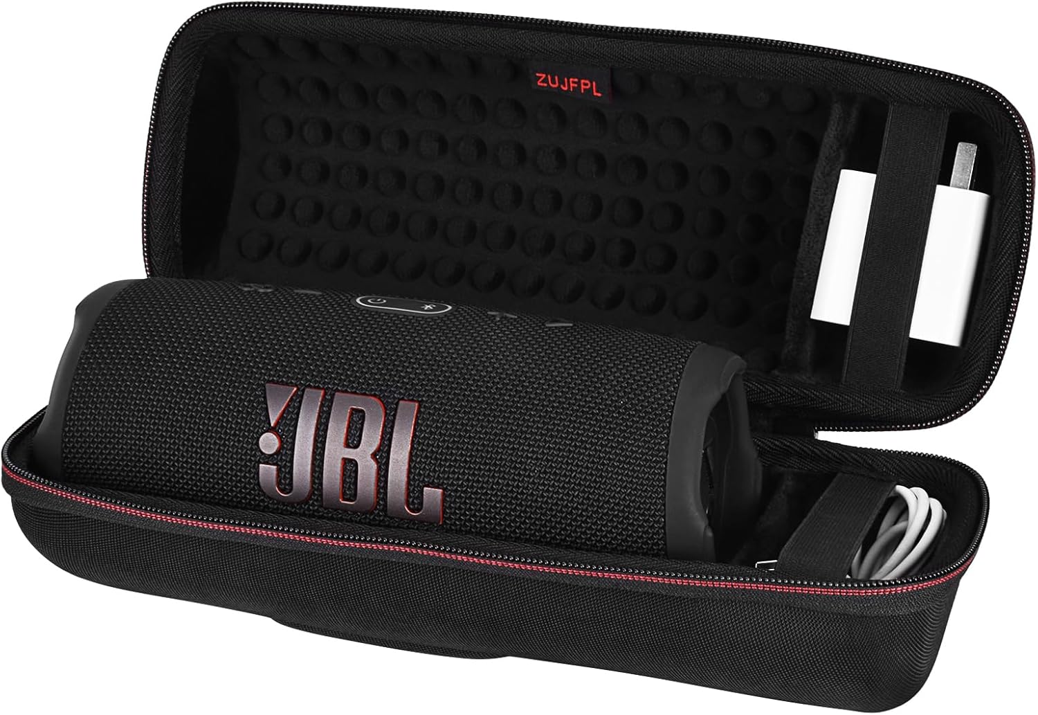 EVA Hard Case for JBL Charge 5 / Charge 4 Bluetooth Portable Speaker，Fit for JBL Charge 4 / Charge 5 Premium Travel Protective Carrying Storage Bag(Black)