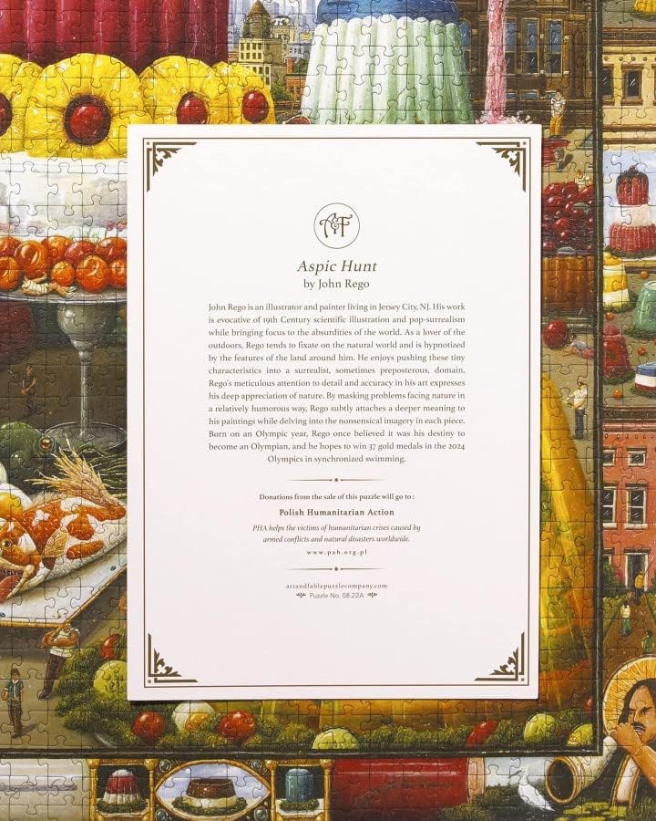 Miniatura 4 de Art & Fable Aspic Hunt by John Rego - Rompecabezas de 1000 piezas para adultos, perfecto para noches de juego, regalos y diversión familiar