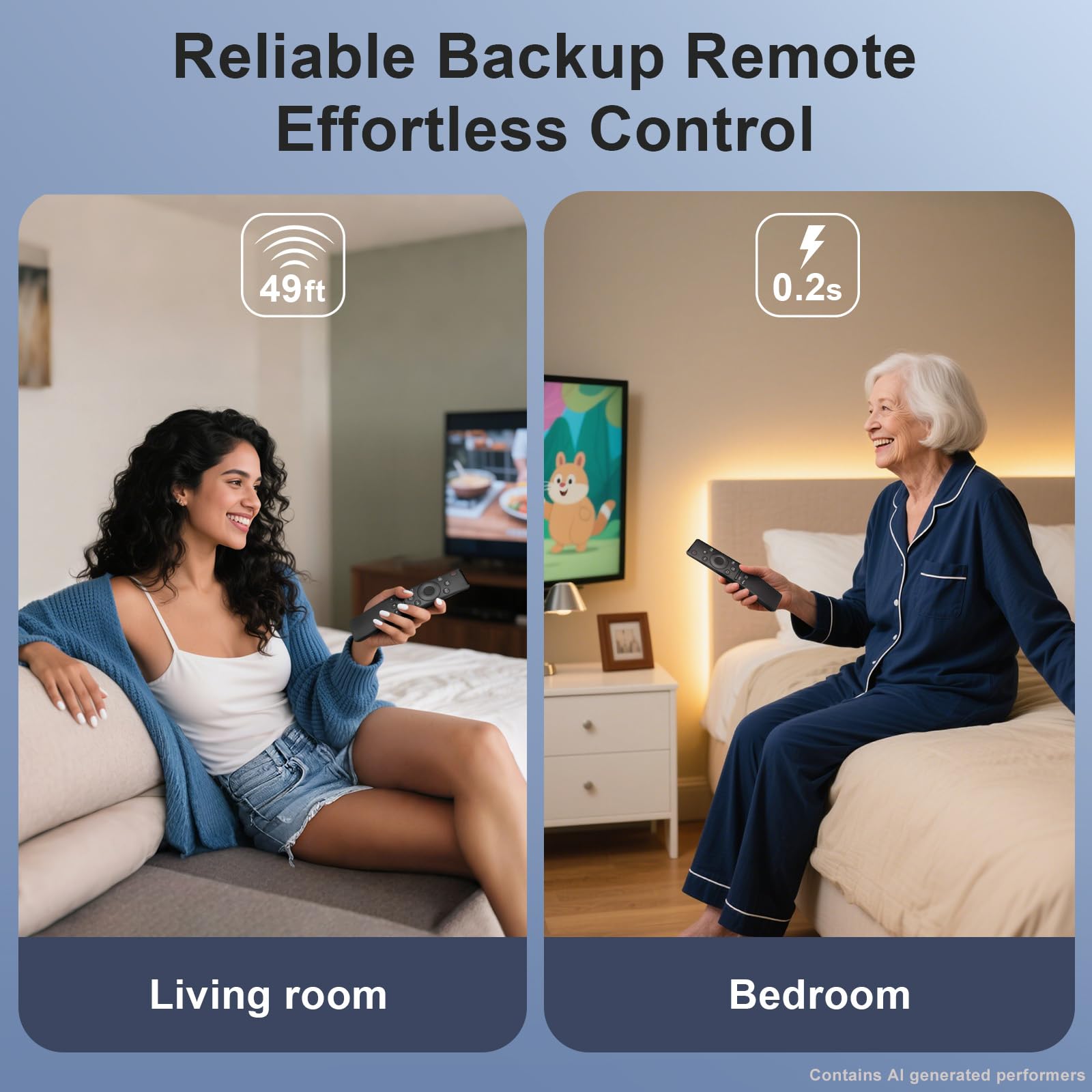 2-Pack Replacement Remote for Samsung Smart TV N85923