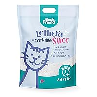 Best Friend - Lettiera per Gatti ai Cristalli di Silice da 16L. Sabbia Priva di Polvere