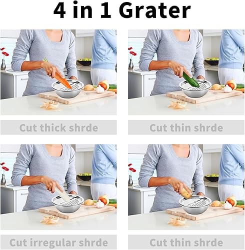 Miniatura 2 de Topyond Cuenca de acero inoxidable, lavabo de drenaje limpiador de frutas, juego 3 en 1 colador de tazón para cocina, cuenca de drenaje para