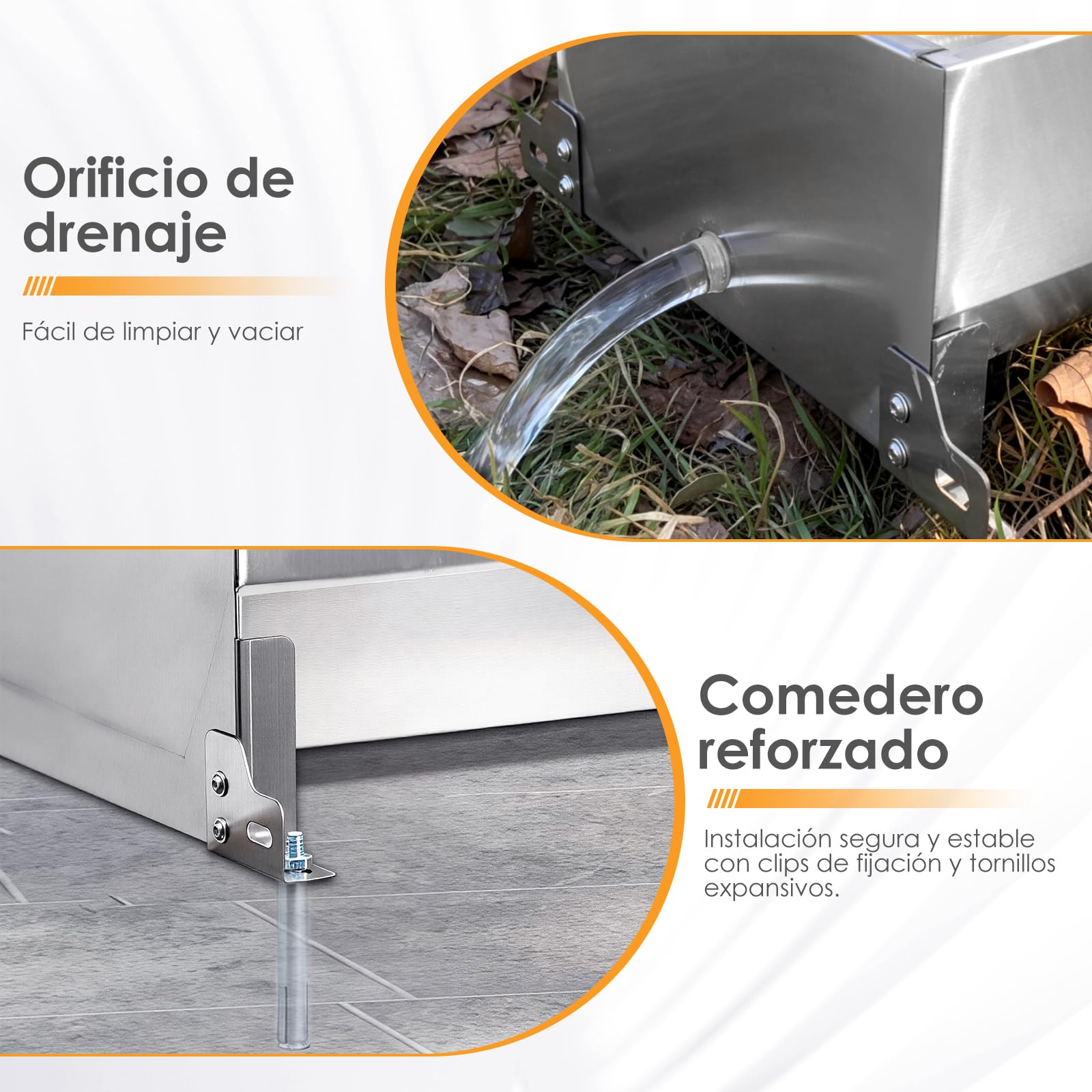 50 litros Bebedero con Válvula Flotante 1/2 Pulgada, Bebedero Automático con Kit de Conexión, Bebedero Flotante con Soportes, Bebedero para Caballos, Cabras, Ganado, Ovejas, Perros