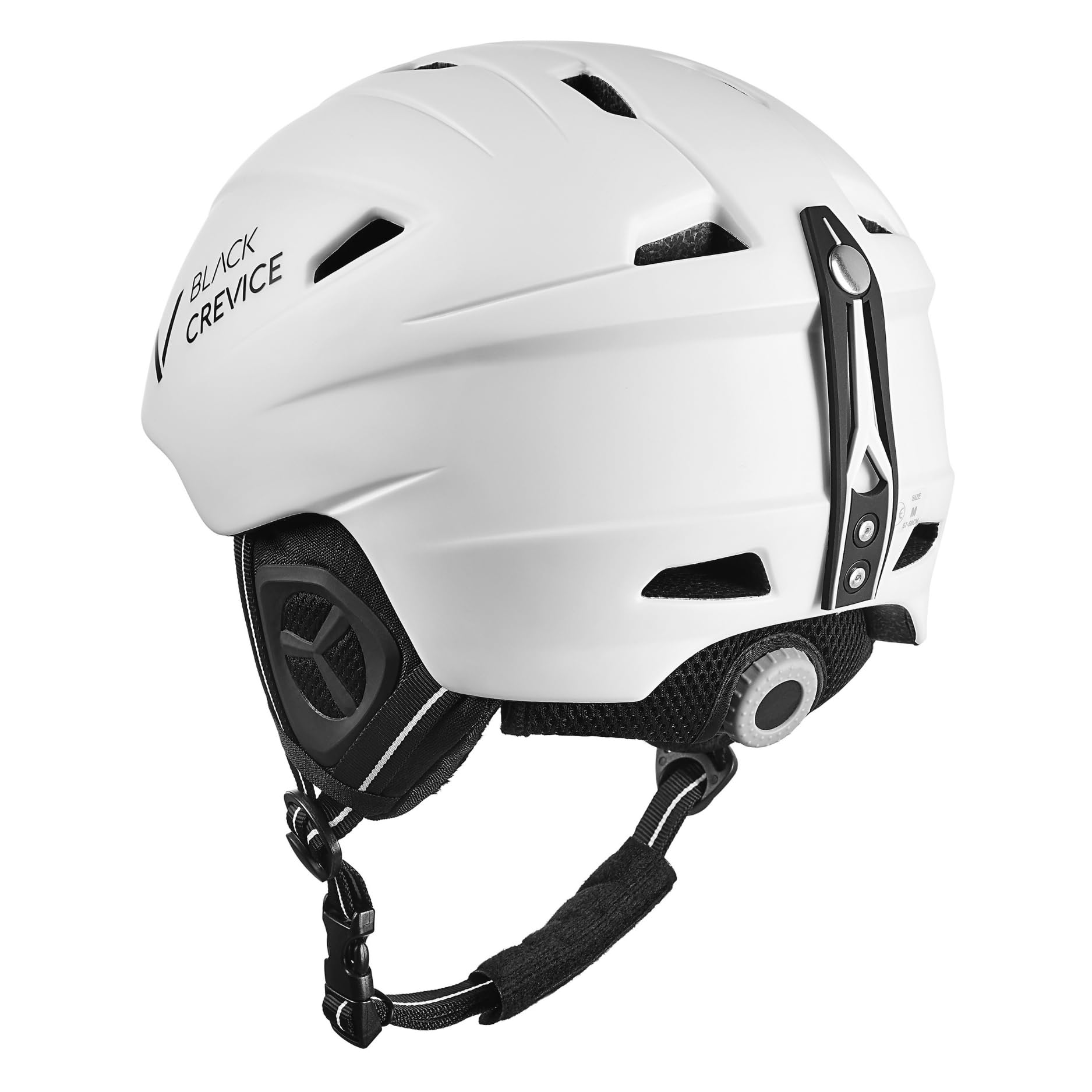 BLACK CREVICE Skihelm Streif I Stoßfester Skihelm in sportlichem Design I Skihelm Herren & Damen I Snowboard-Helm I Atmungsaktiver Ski-Helm I Größenverstellbar