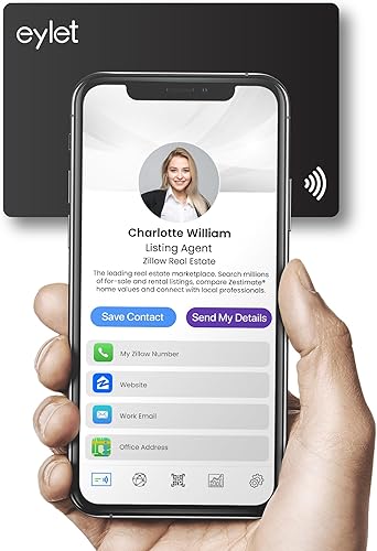 Miniatura 3 de Paquete de 5 tarjetas de visita digitales negras - NO SUBS  Tarjetas de visita digitales habilitadas para NFC