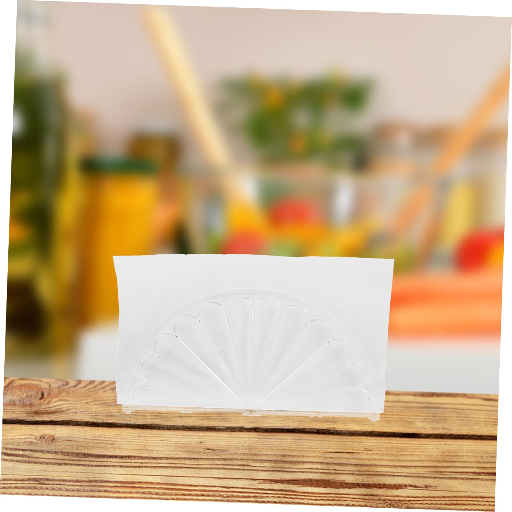 LABRIMP Servilletero Decorativo Semicircular para Mesa de Cocina y Comedor, Diseño Creativo en Ps Superficie Suave, Paquete de 6 Unidades Versátiles y Funcionales