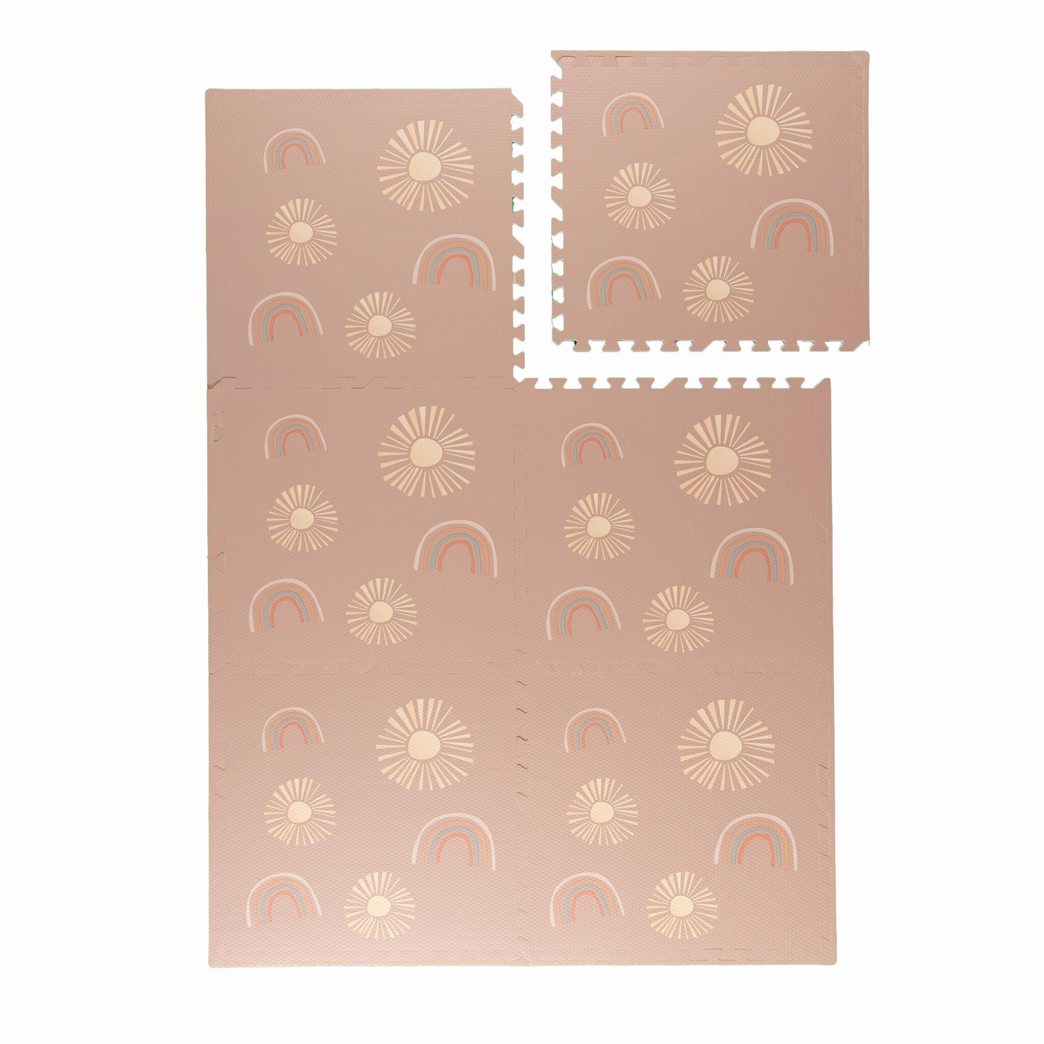 FRAAI | Home & Living Mata piankowa puzzle - Alfie Sun Różowy - Pianka EVA - - Dywan