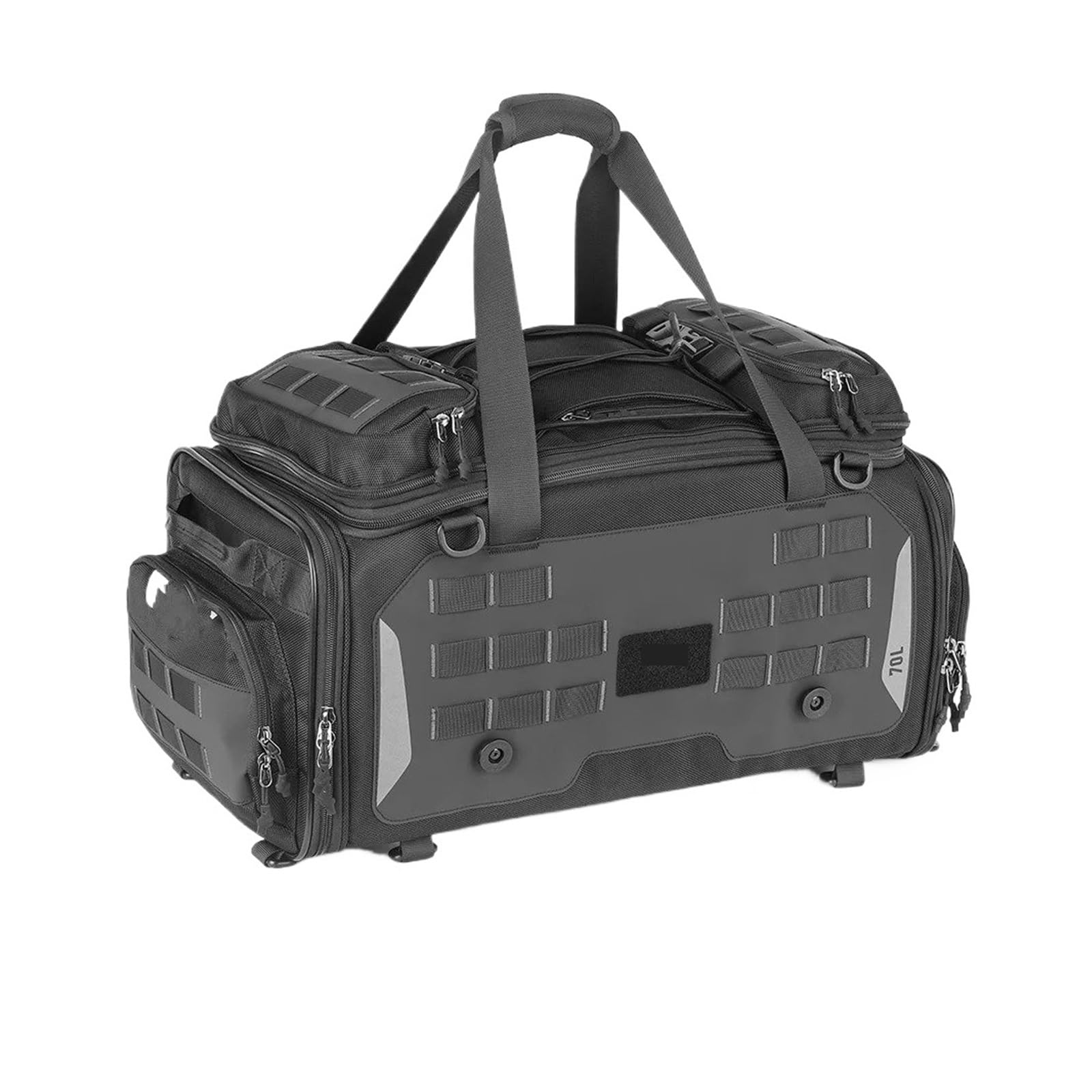 Top Case Motos Bolsa Trasero para Motocicleta Impermeable 50-70L Asiento Expandible Separación Seco-húmedo Mochila Versátil Bolsillo Bolsa De Moto