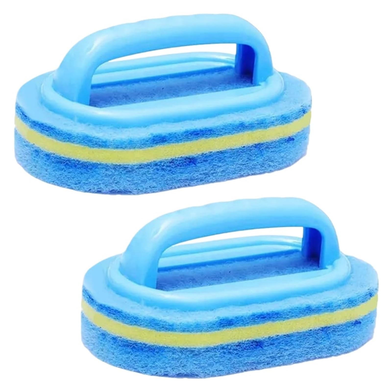 WZPTLKIBAD Cleaning Brush with Handle, Thickened Sponge Wipe