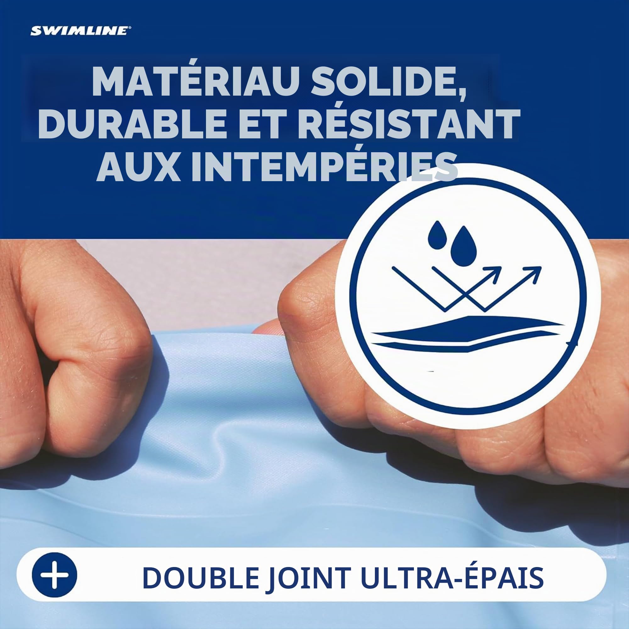 Swimline HYDROTOOLS 1148 ACC48 Coussin d'air pour Piscine Hors Sol hivernage | 1,2 x 2,4 m – Kit d'hiver de Fermeture de Piscine | Égaliseur de Glace résistant au Froid | Accessoires épais pour
