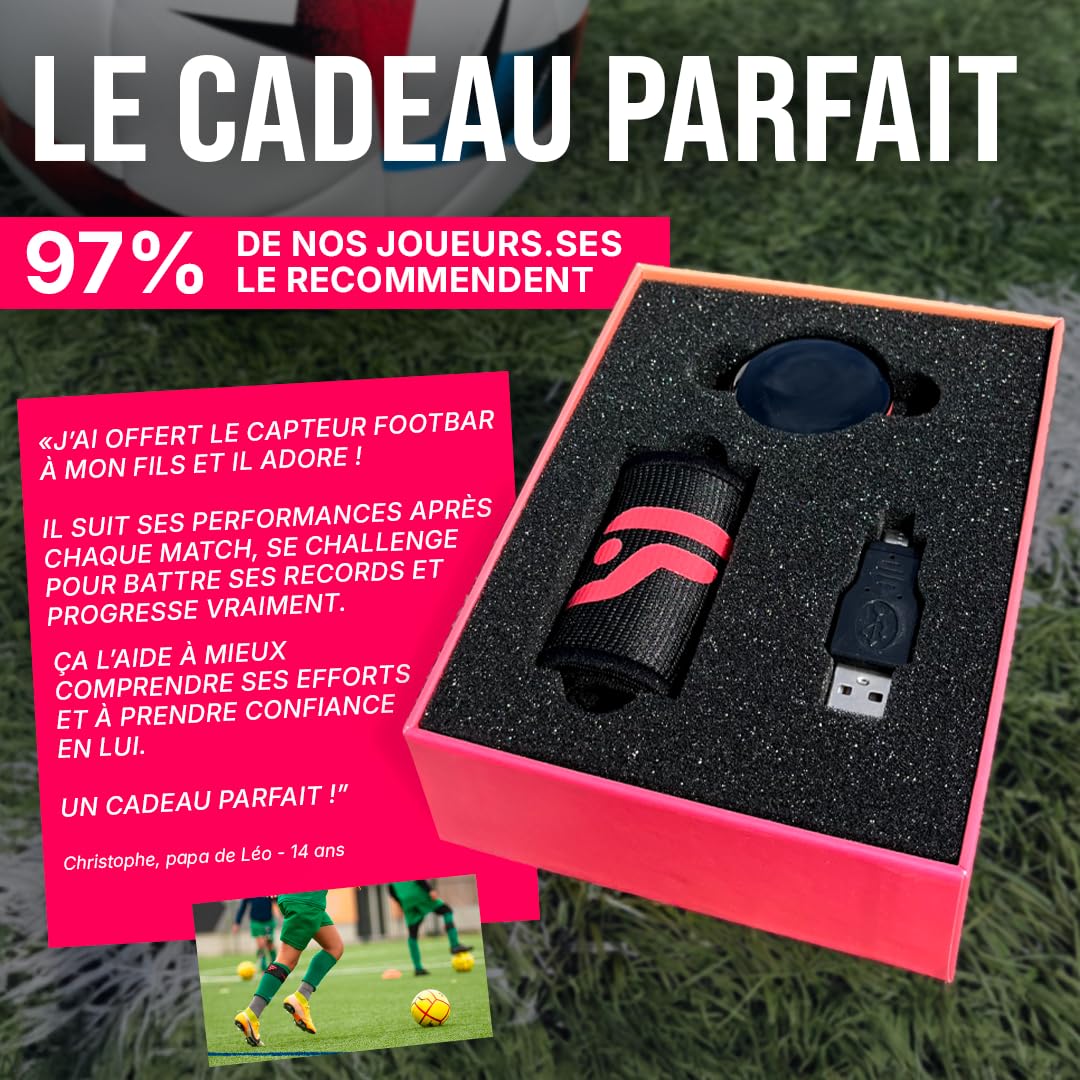 Footbar Meteor – Tracker d’activité pour Football. Analyse statistique, Performance et Style de Jeu. Compatible iOS & Android