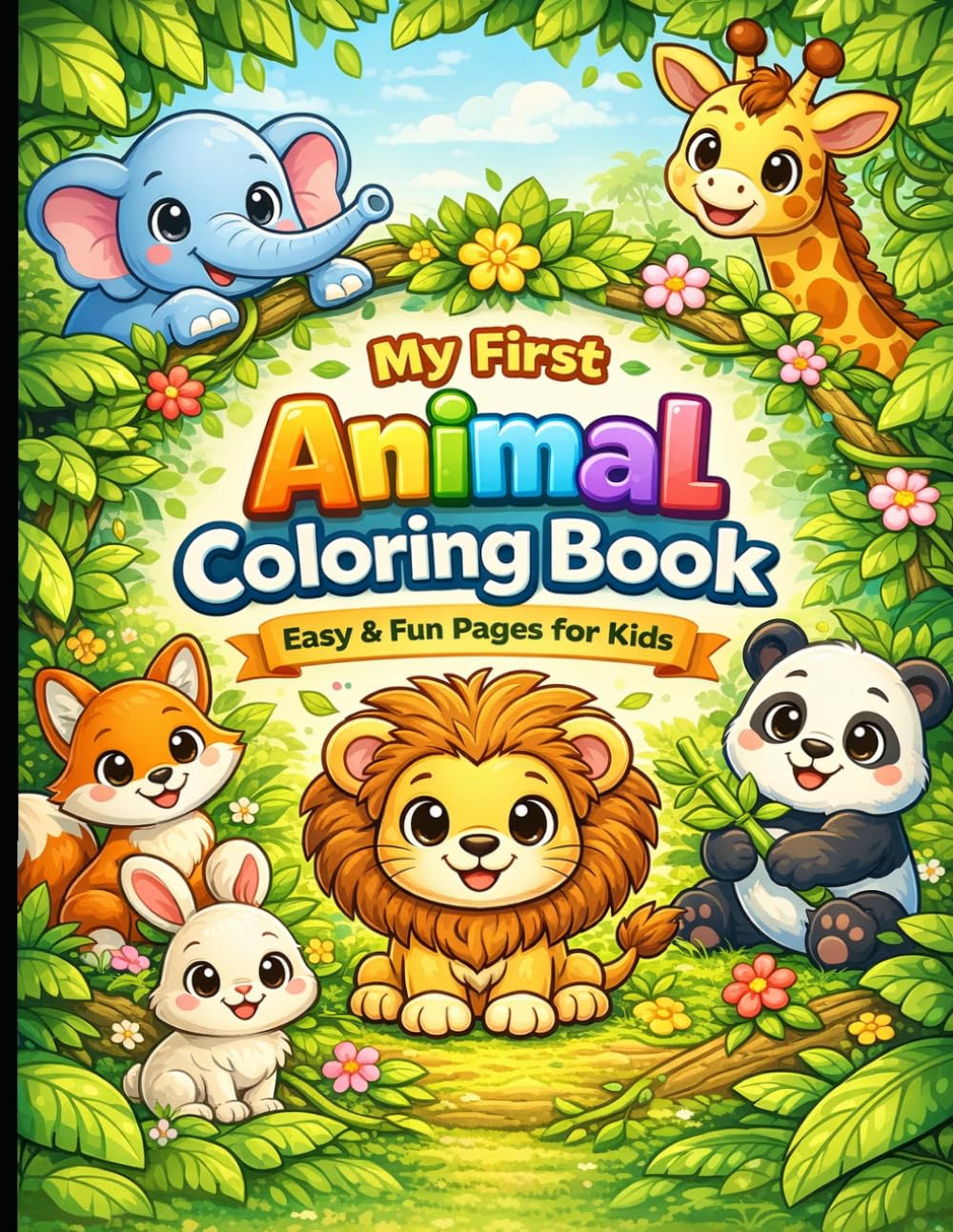 My First Animal Coloring Book for Kids Ages 3–6