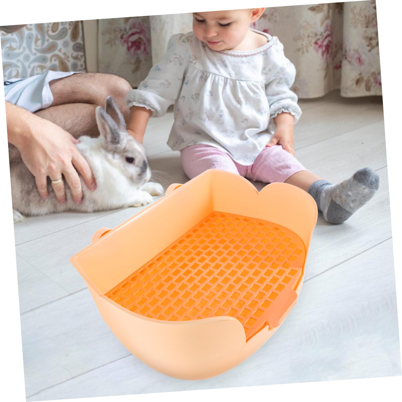 COLLBATH Lettiera per Animali Design Ergonomico per Cavie Criceti e Cincillà Facile