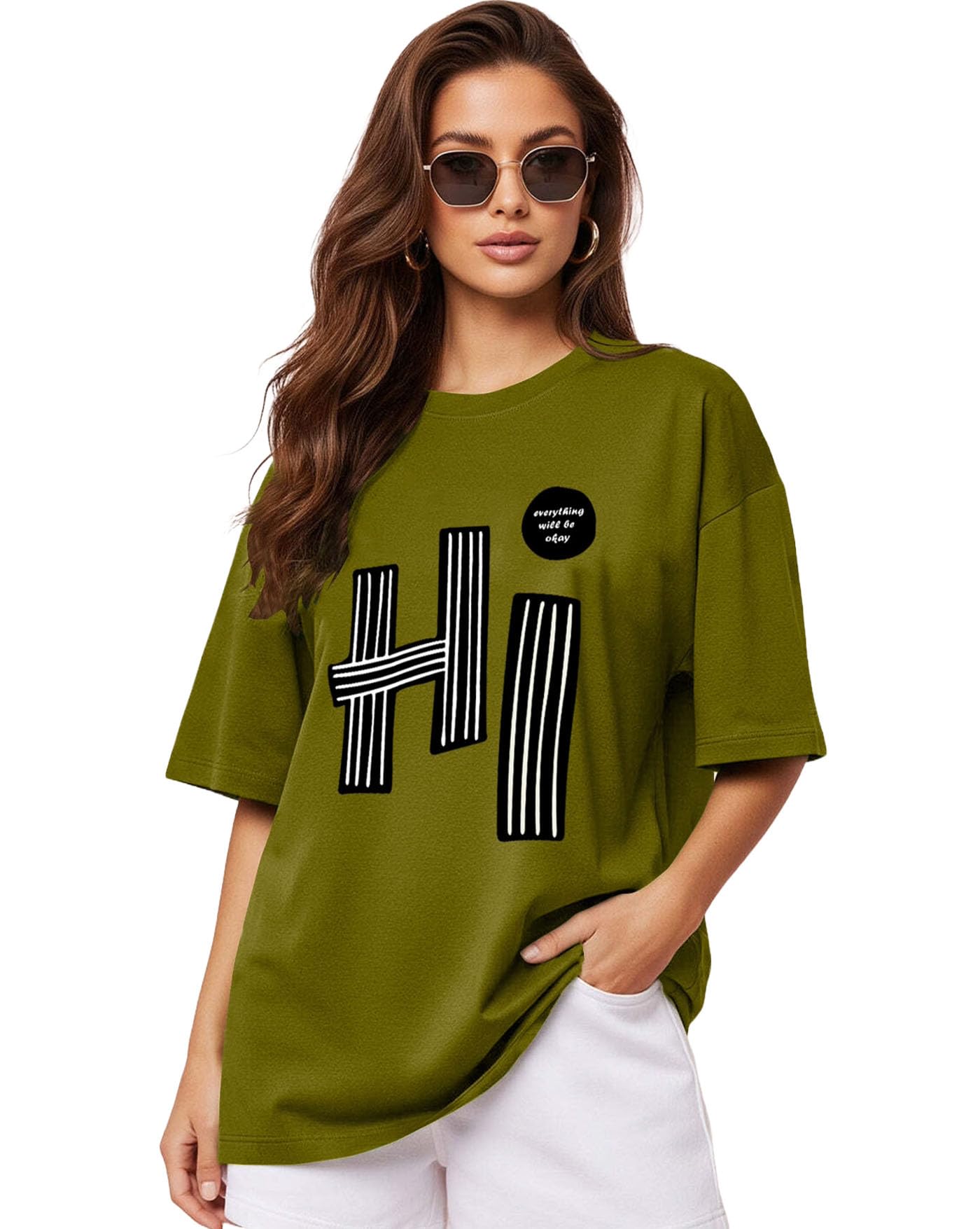 ausk Women's Tshirt || Oversized Printed Women t-Shirt || Short Sleeves T-Shirts-picture-17