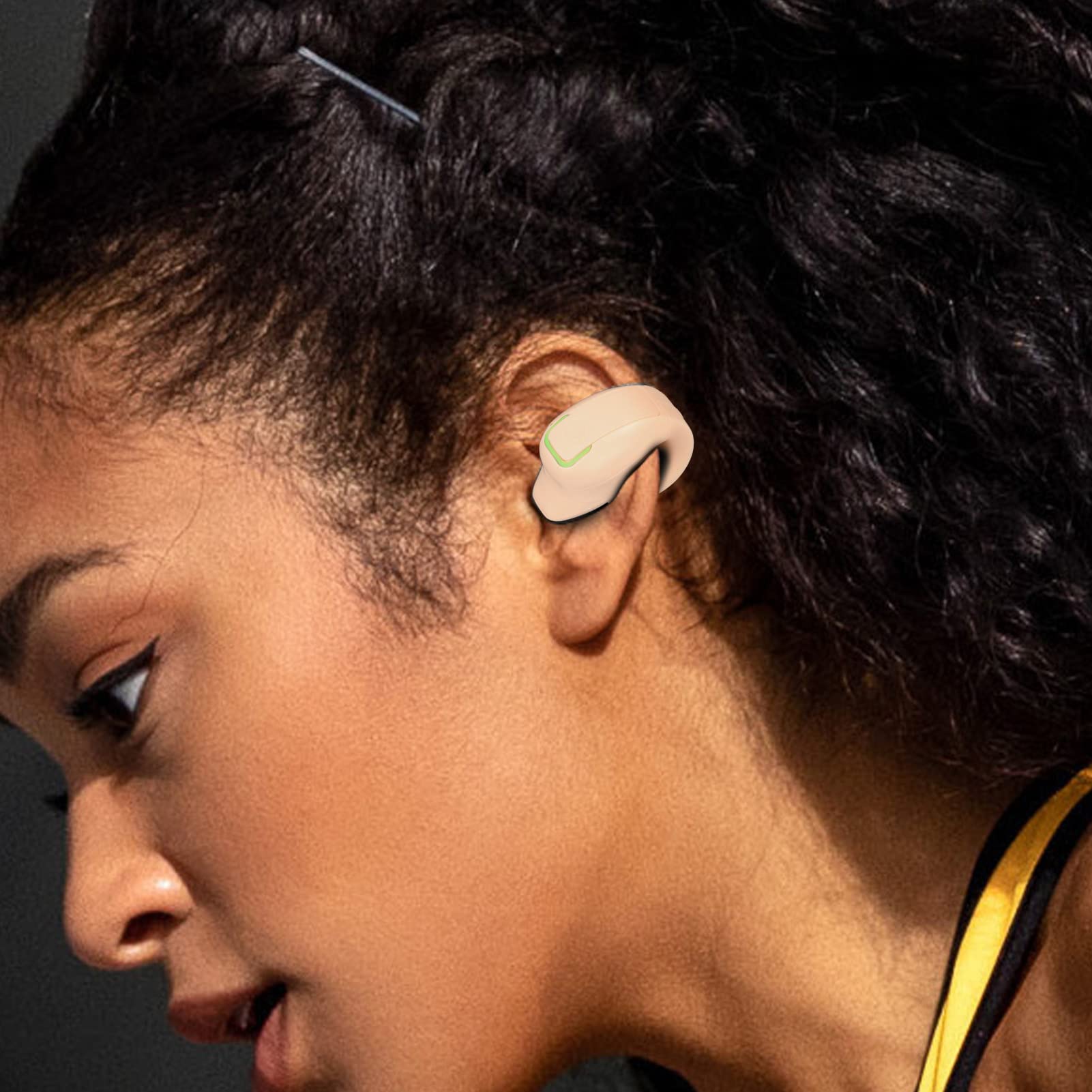 Auricolare Wireless Open Ear a Clip, GD28 Cuffia Singola Bluetooth 5.3 per Corsa, Impermeabile IPX4, Cuffie HIFI Stereo per Ciclismo e Guida