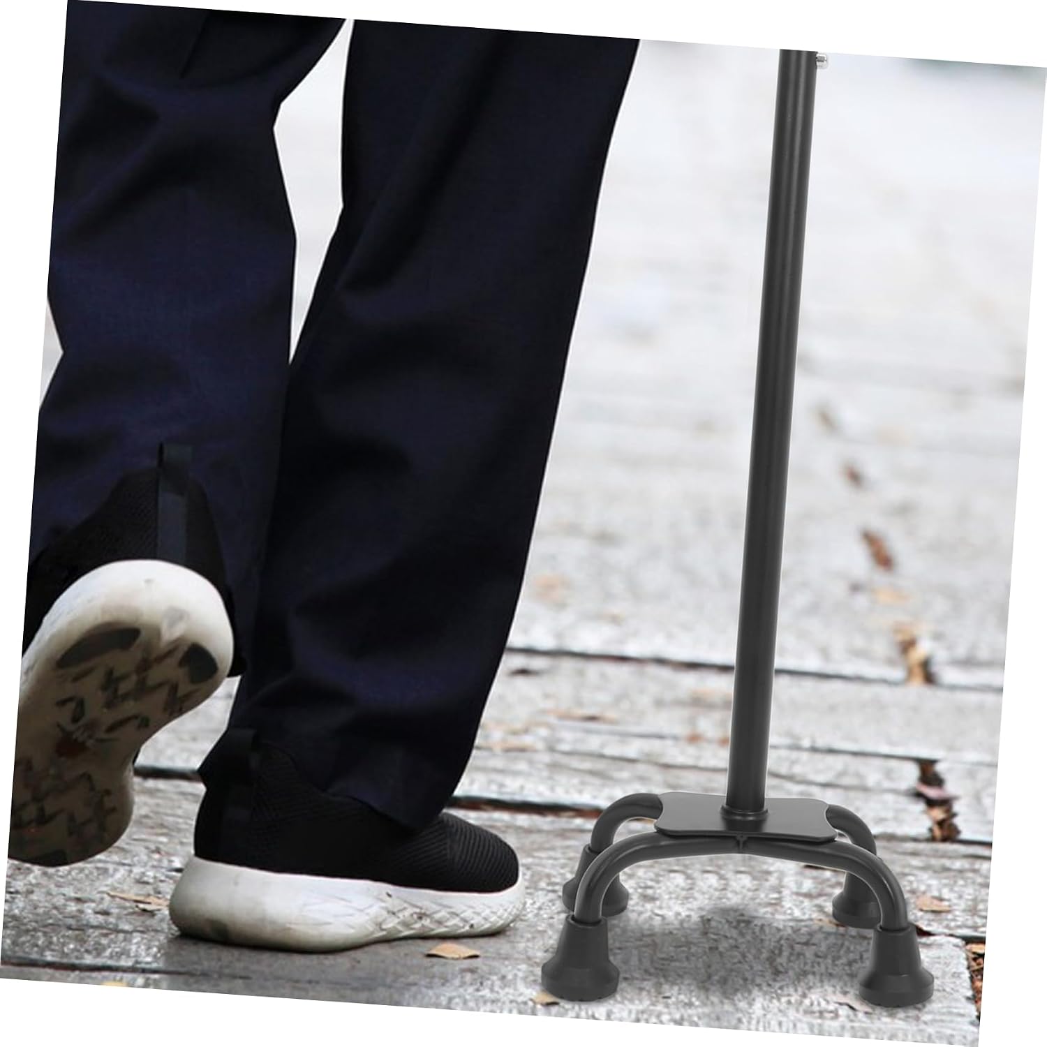 NOLITOY Quad Cane Tip Replacement Antislip Rubber Foot Pad for Enhanced Stability Durable Elderly Friendly Design for Outdoor Use Compatible with Walking Canes