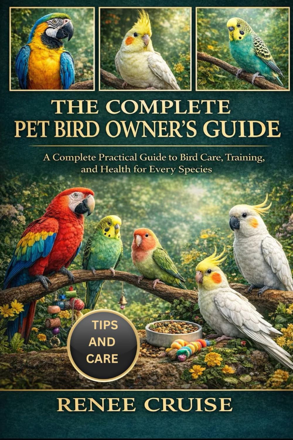 THE COMPLETE PET BIRD OWNER'S GUIDE: A Complete Practical Guide to Bird Care, Training, and Health for Every Species.