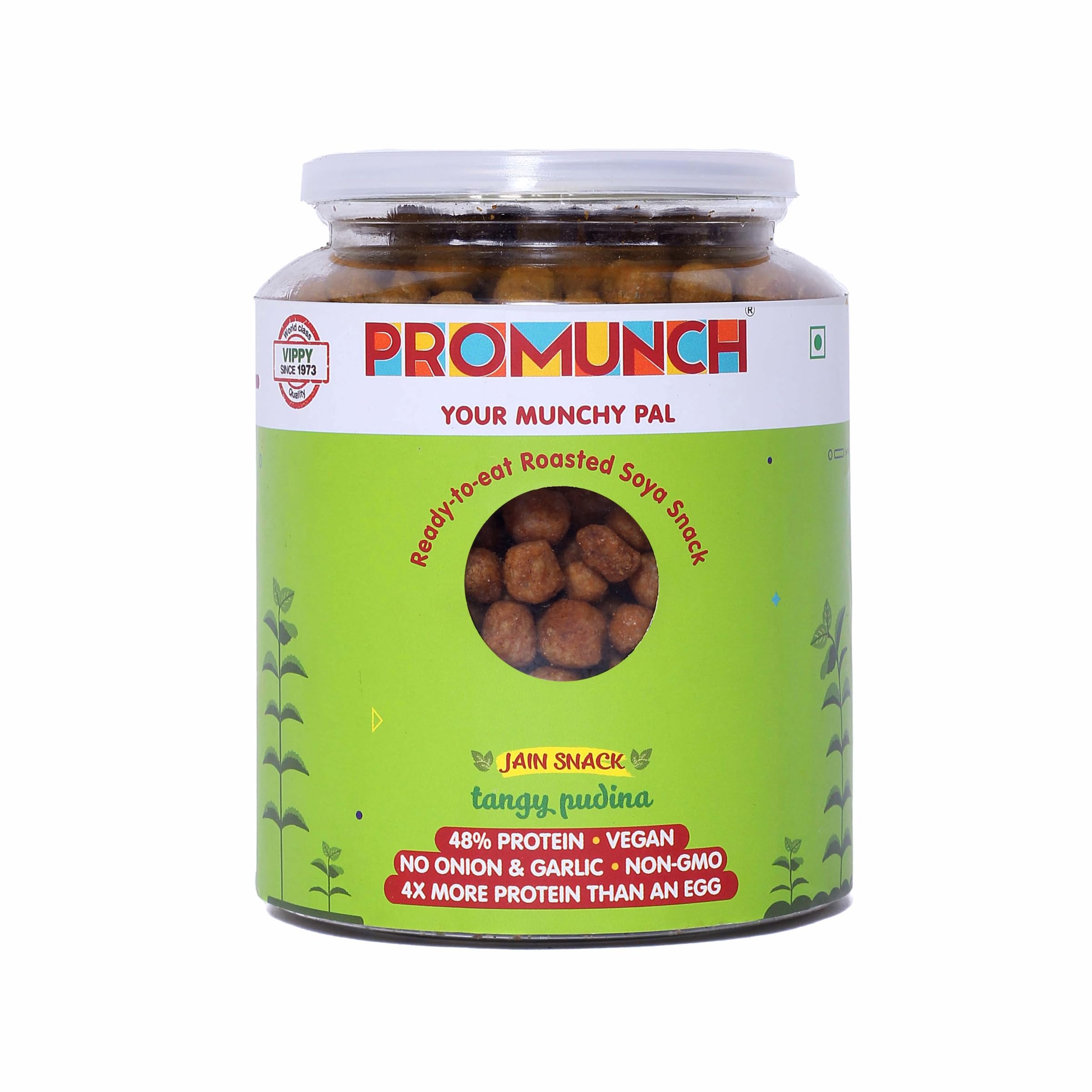 PROMUNCH Roasted Soya Snack | Vegan | High-Protein | Healthy | Gluten-Free | Pack of 1, Flavour: Tangy Pudina, 300 g (B0C5T24J1Z) Amazon Price History, Amazon Price Tracker