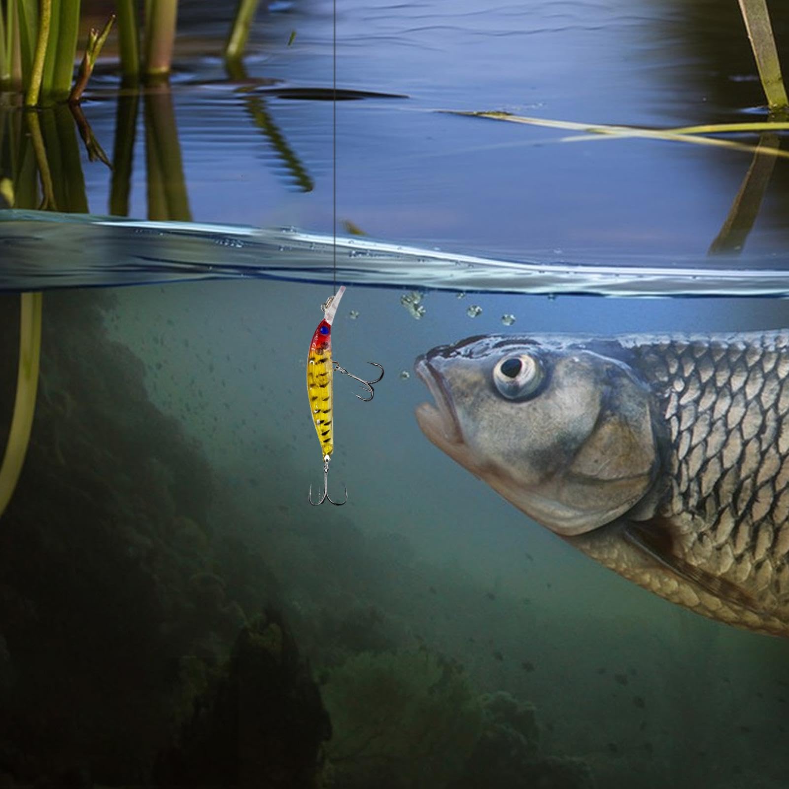 Angelköder Set | Angelköder Set für Bar - 56 Angelartikel | Köderset für Barsch, , Schlangenkopf, Mondfisch, Karpfen, Salzwasser, Schlangenkopffisch | Barsch, , Schlangenkopf, Mondfisch, Karpfen, Salzwasser, Schlangenkopffisch