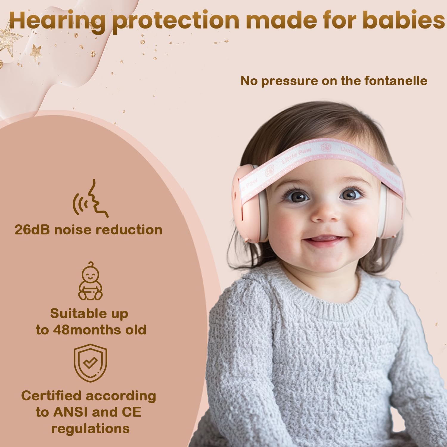 Dekukar 2-in-1 Baby Ear Defender for Babies Toddlers up to 36 Months, CE & UKCA Certified - Image 3