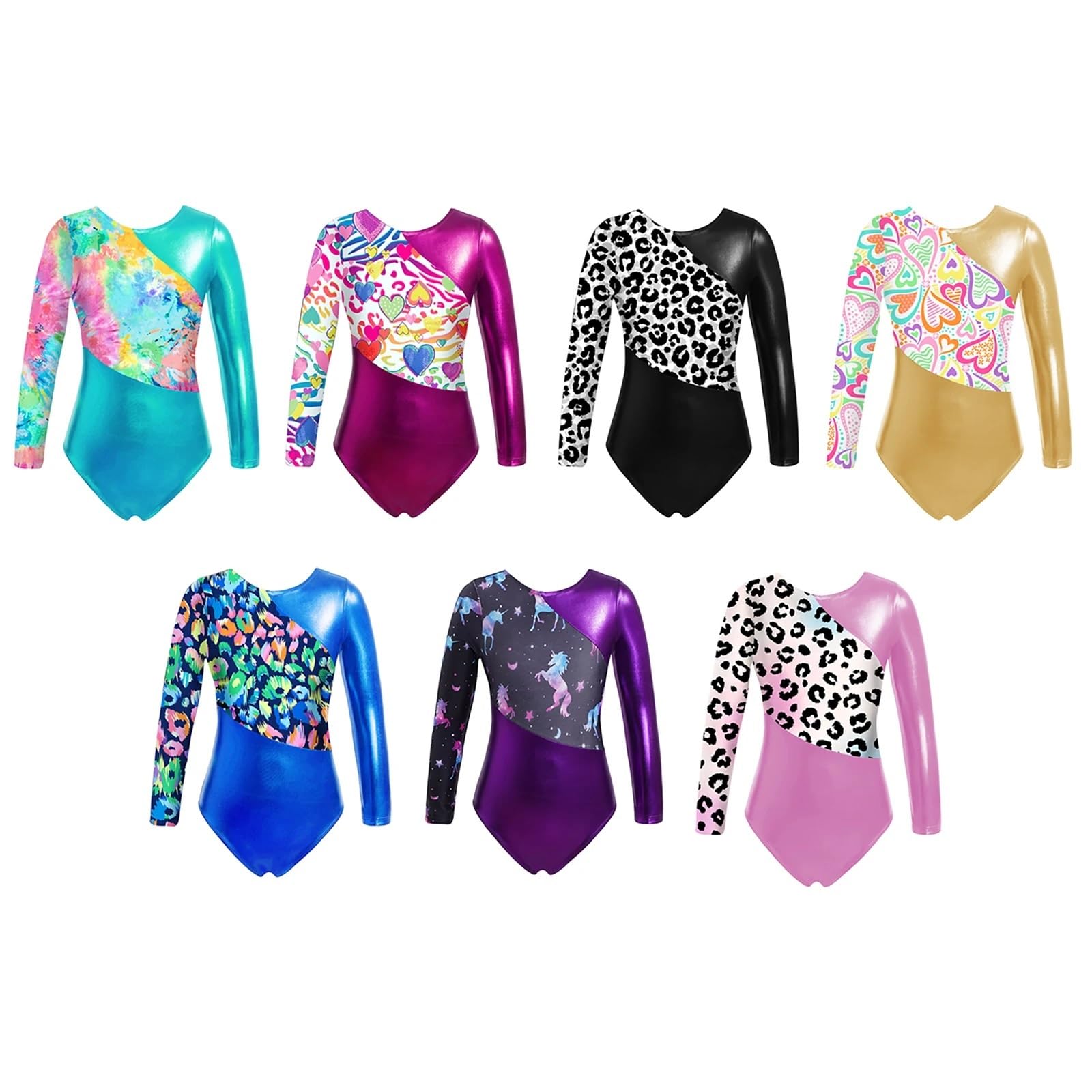 Maillots de Gimnasia Niños Niñas Gimnasia Ballet Leotardo Manga larga Ballet Práctica Danza Ropa Leotardo Mono para Niña (Color : Royal Blue, Size : 8)