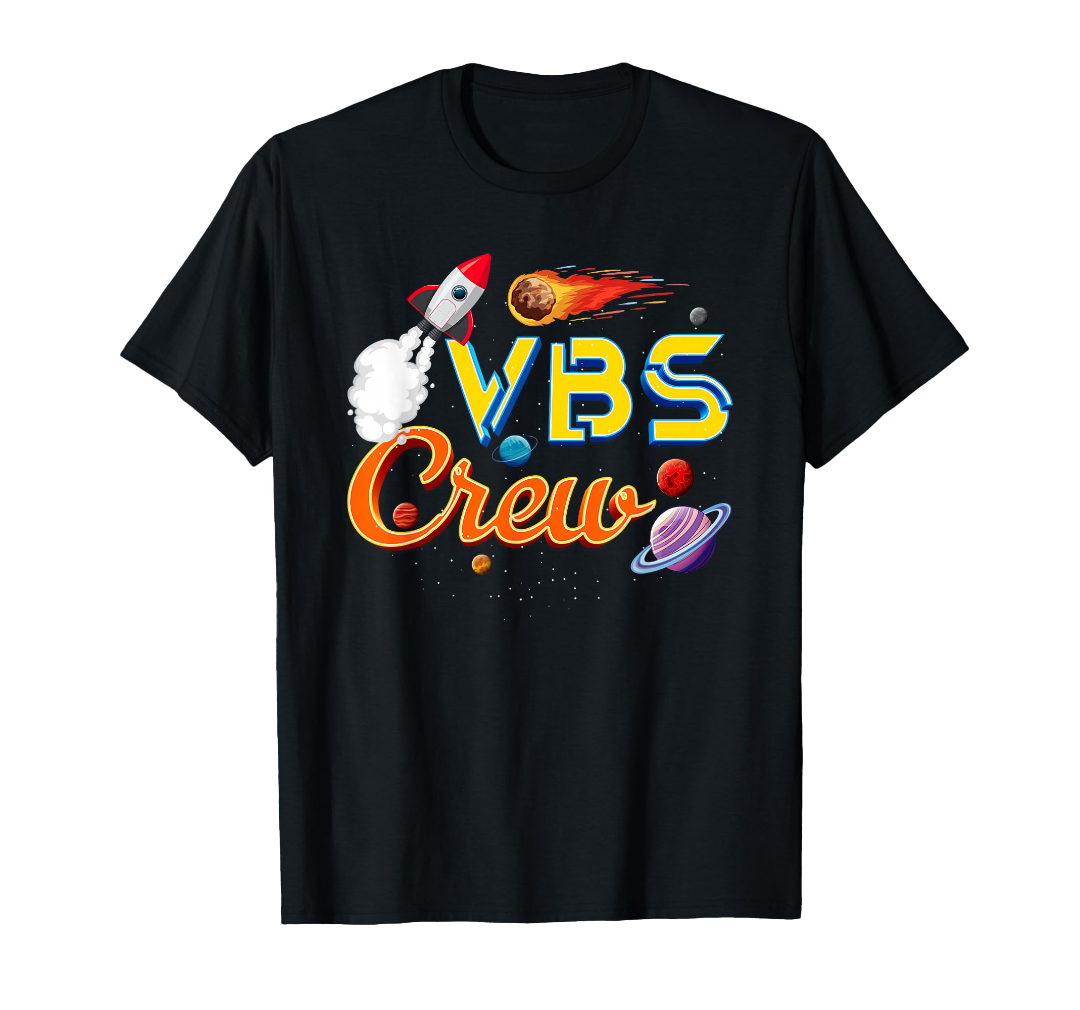 VBS Crew Back To School Space Astronaut Galaxy Jesus T-Shirt