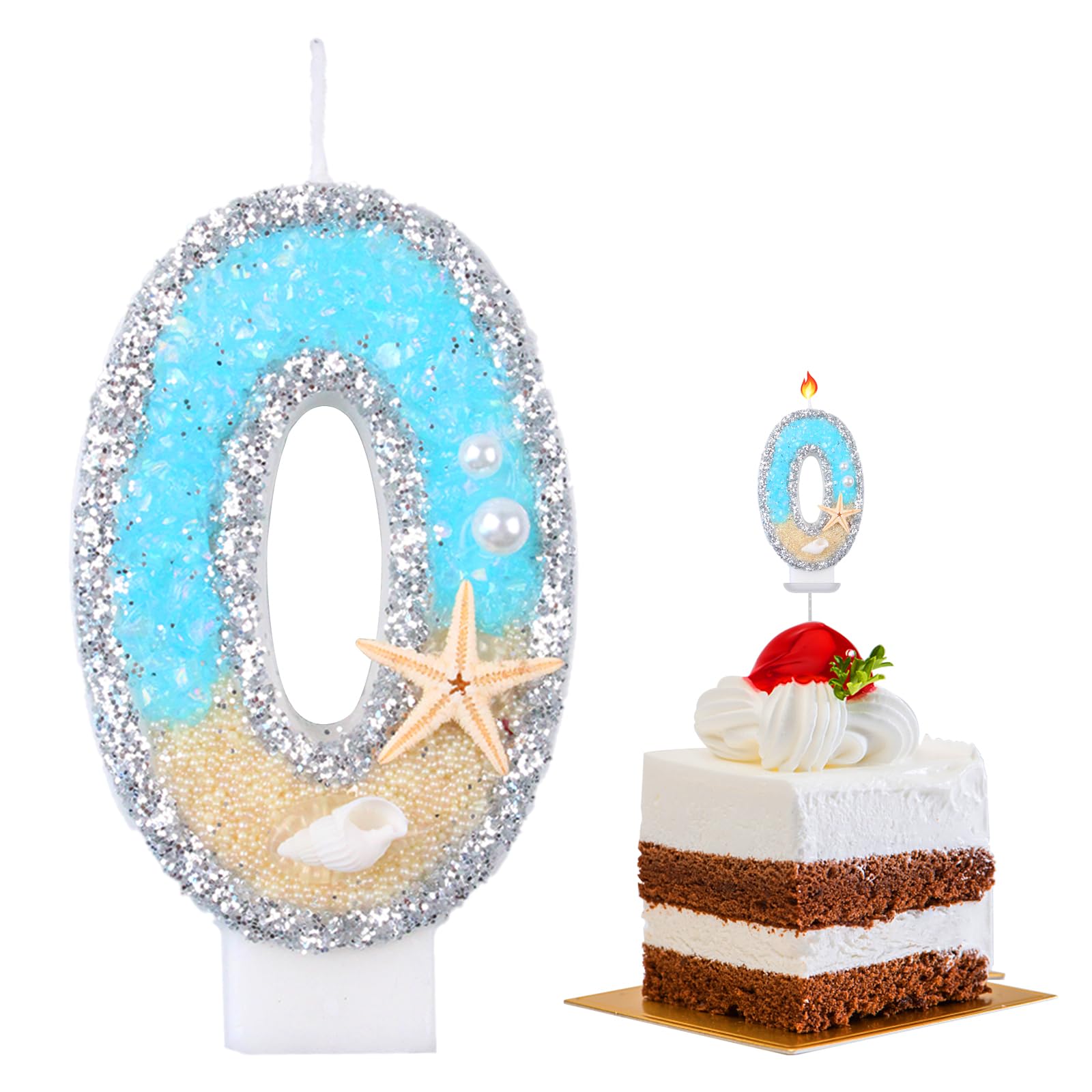 7cm Candele Di Compleanno Numero, Candele Numeri Torta Rosa Glitterato