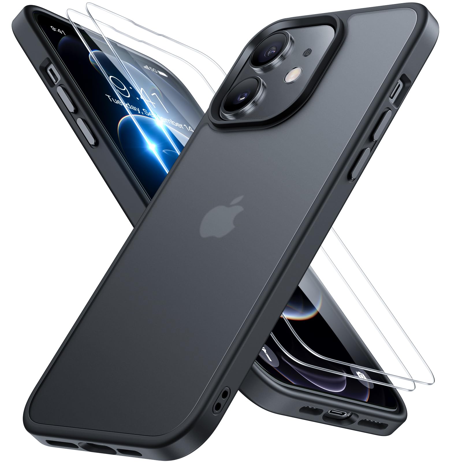 Miracase for iPhone 17 Pro Max Case with MagSafe [with 9H+Screen Protector] Military-Grade Protection Shockproof Scratch-Resistant with Velvet Touch for iPhone 17 Pro Max Cover 6.9", Matte-Deep-Blue — view 67