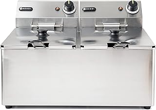 HENDI Frytownica Blue Line - 2x 8L - 16 L, 50/190˚C - 230V / 7000W - 550x430x(H)345mm