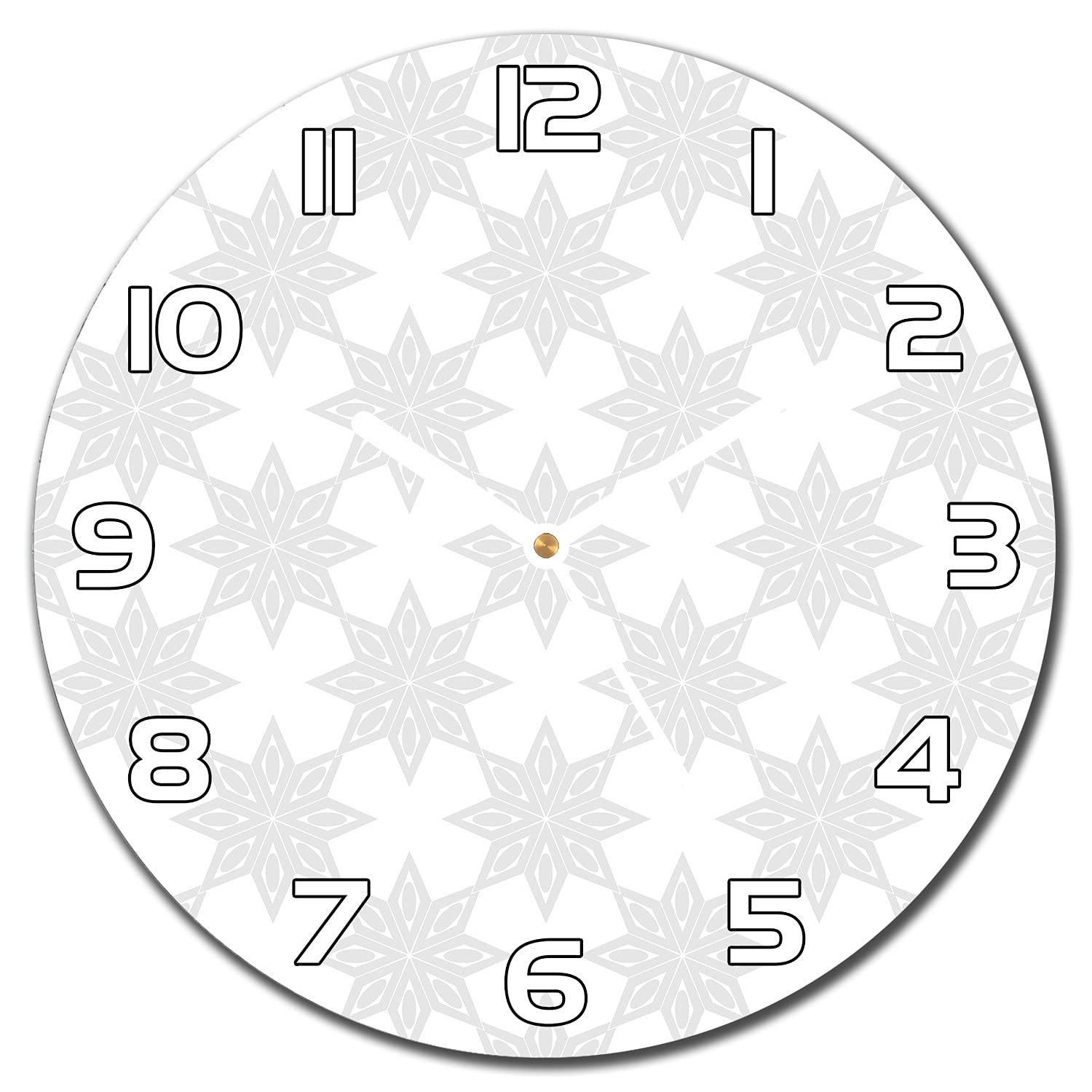 Horloge Murale en Verre Sécurité Silencieuse 30cm Décoration Durable Salon