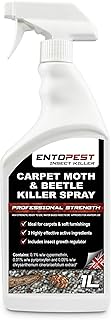 Insect Killer Spray for Carpets 1L RTU - Pro Strength Insecticide Spray for Carpet Beetle & Case-Bearing Clothes Moth (Includes Advanced IGR)