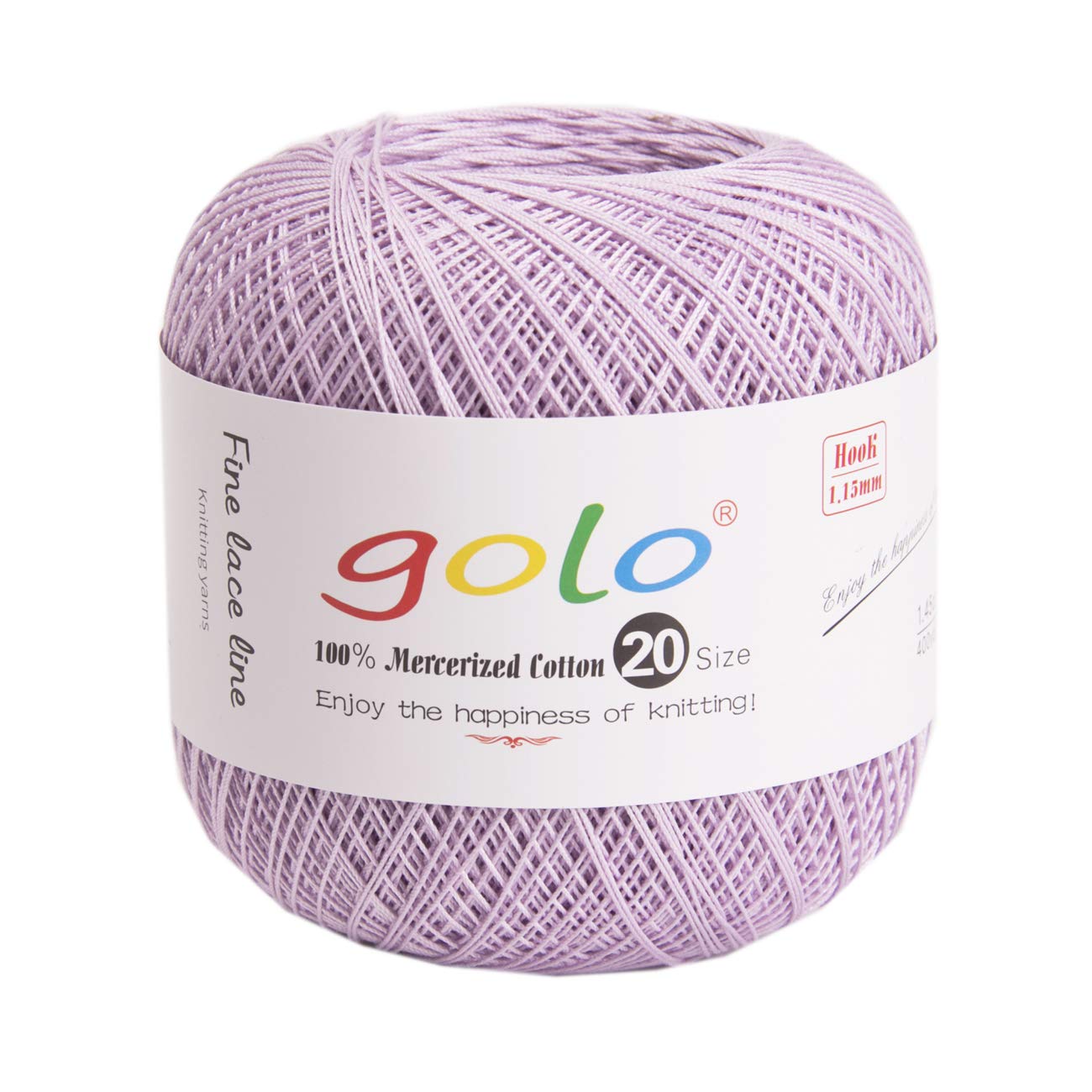 golo Crochet Thread Size 20 Lavender Yarn Tatting Yarn 672