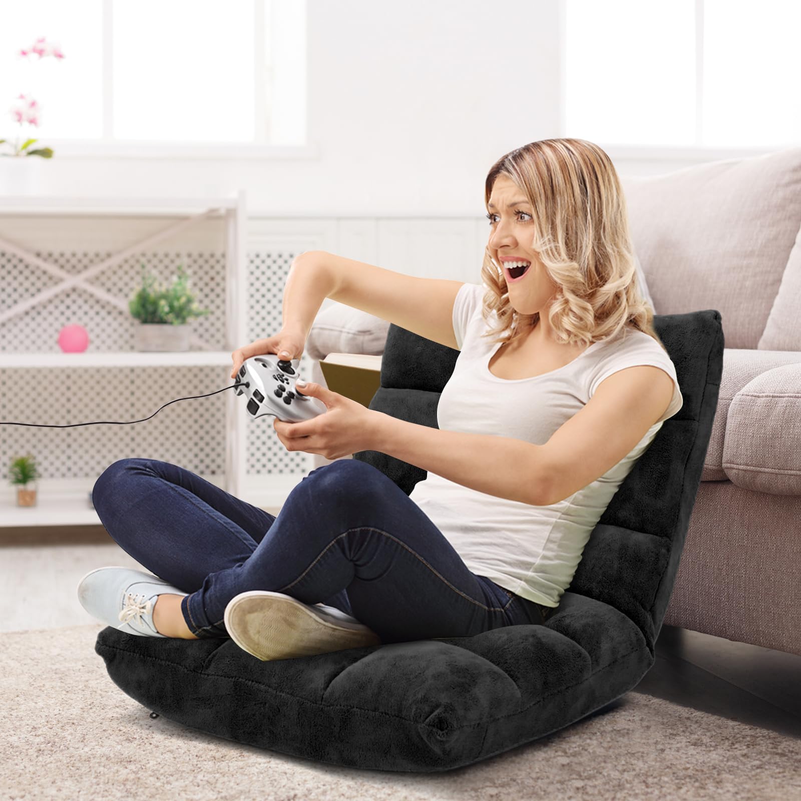 Amazon.com: 14-Position Floor Sofa, Folding Gaming Sofa Chair