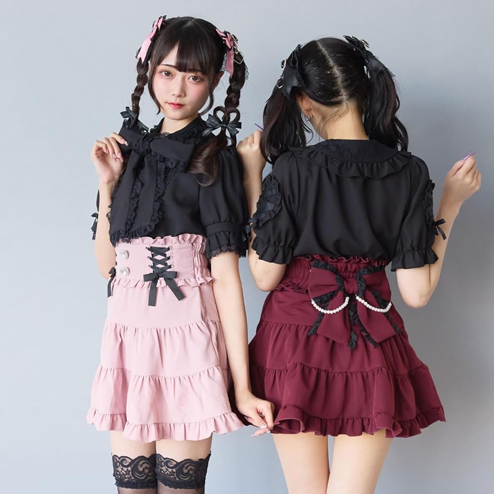 LIZ LISA 2連リボンベルトスカパン黒 2連リボンベルトスカパン ｜ LIZ LISA（リズリサ）公式通販