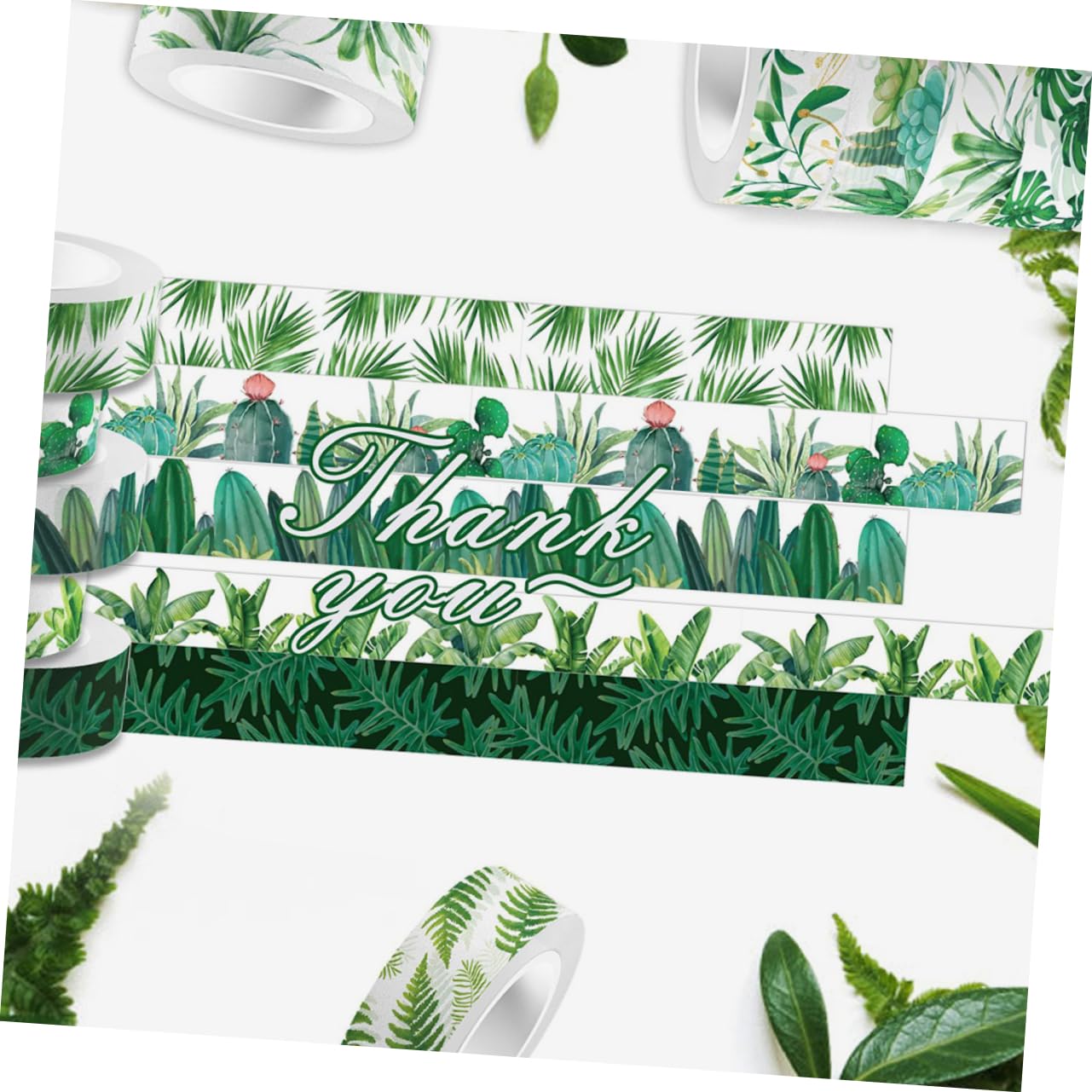 NUOBESTY 48rotoli Nastro Adesivo Decorativo Washi Tape Verde Per Scrapbooking e Decorazioni Adatto Per Diari Calendari e Regali Stile Kawaii e Facile Da Usare