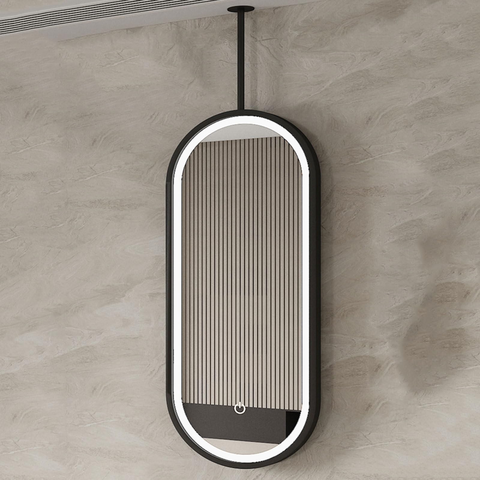 Miroir de salle de bain ovale pour optimiser l'éclairage d'une pièce d'eau