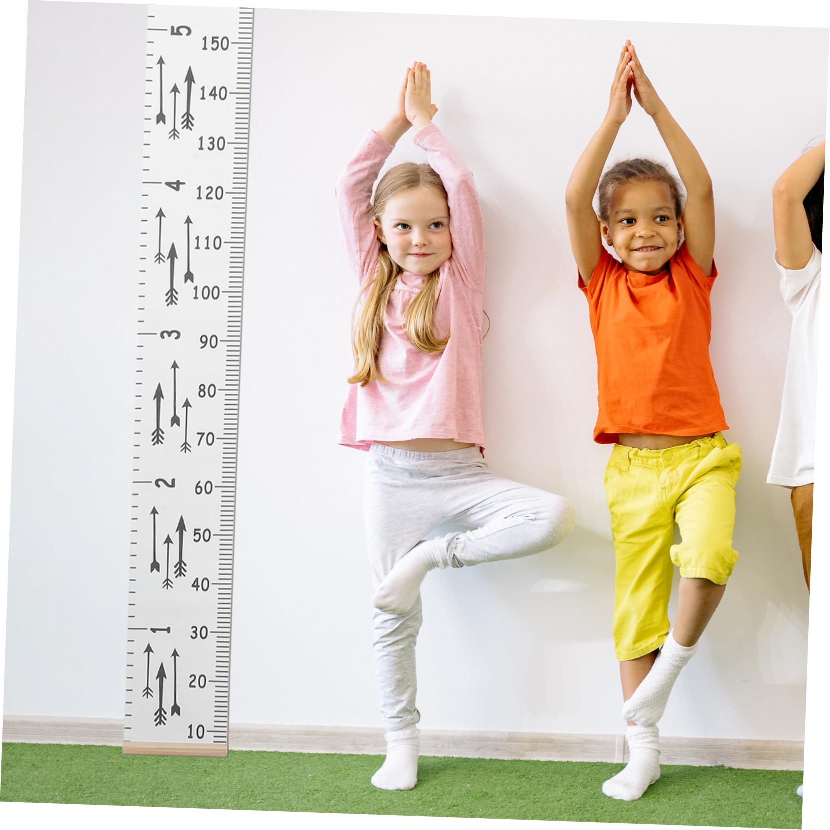 Levemolo Kids Growth Chart Wall Decor Height Measuring Chart for Children Safe Material Wall Hanging