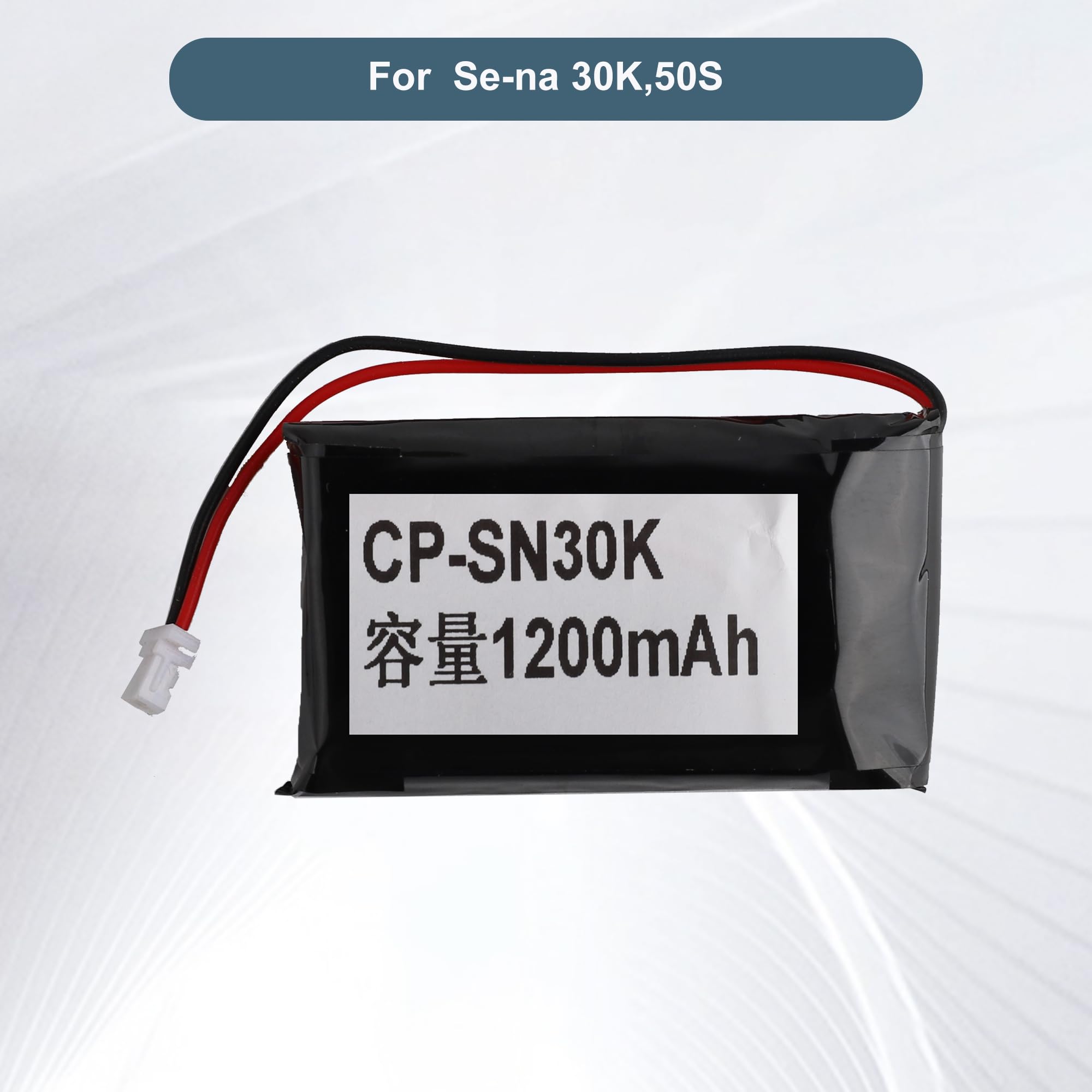 Akumulator zastępczy CP-SN30K 3,7 V 1200 mAh kompatybilny z Sena 30K, 50S zestaw słuchawkowy Bluetooth do motocykli, akumulator do bezprzewodowego zestawu słuchawkowego z narzędziami