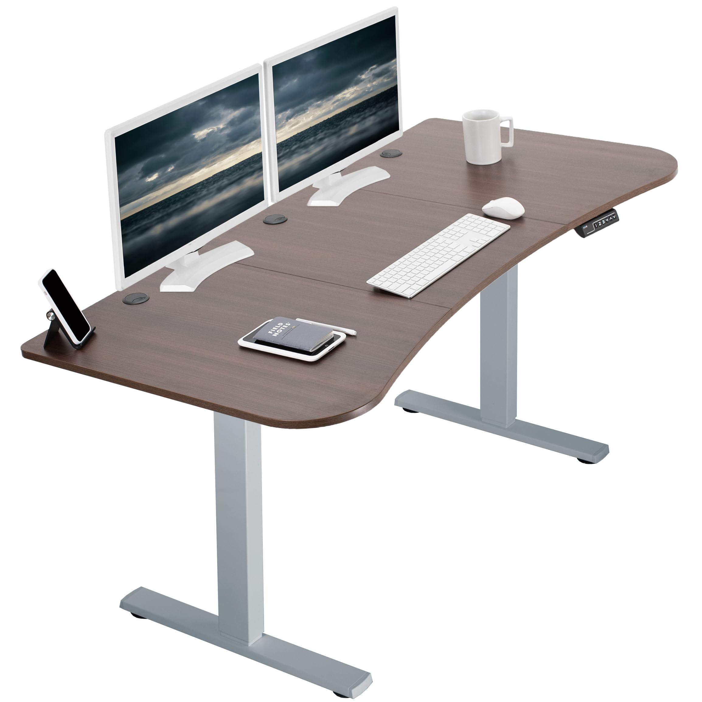 Snapklik.com : VIVO Electric Height Adjustable 63 X 32 Inch Stand Up ...