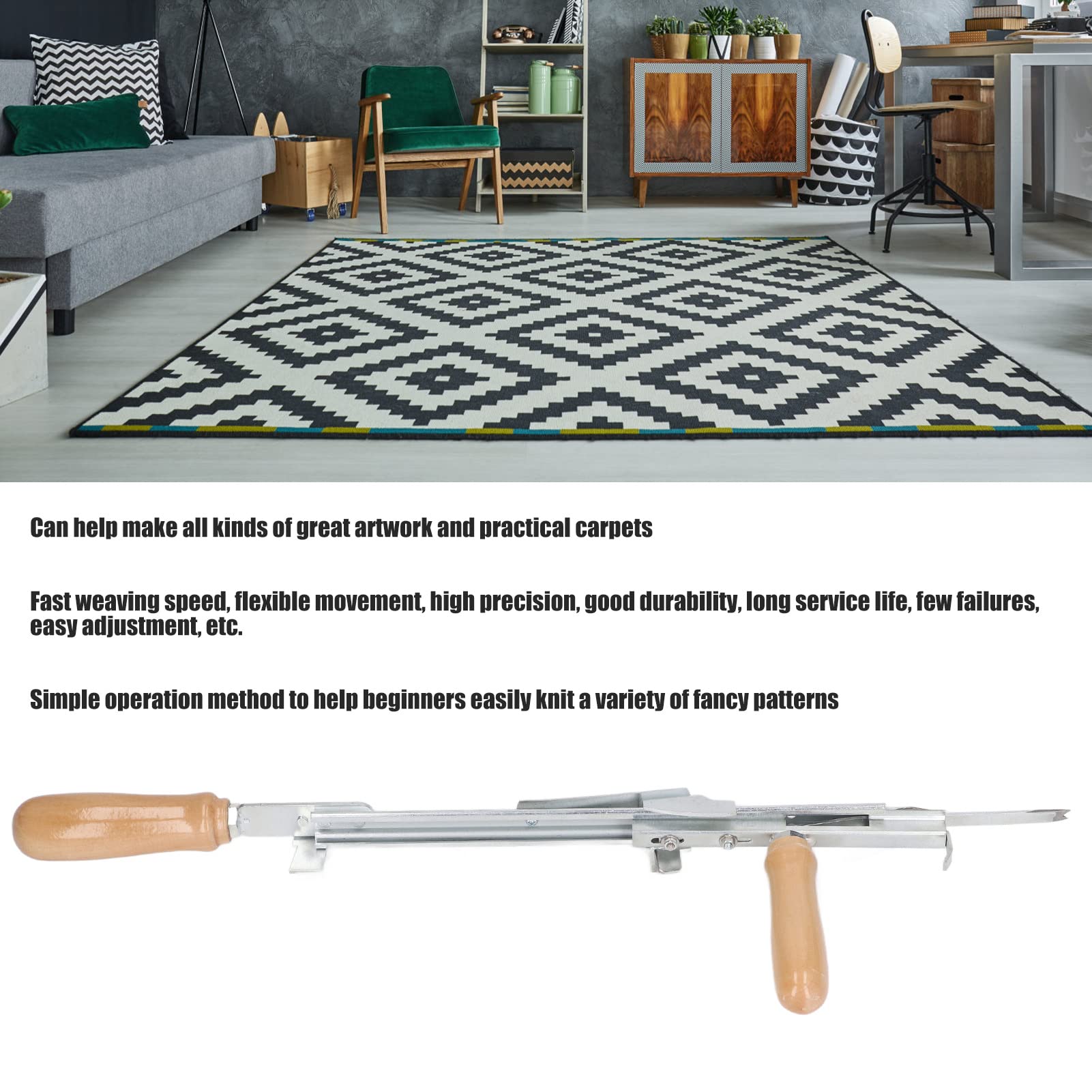 Tuffing Rugs Machine Tufting Machine Loop Pile Tufting Gun Rug Electric Manual Cut Pile ...